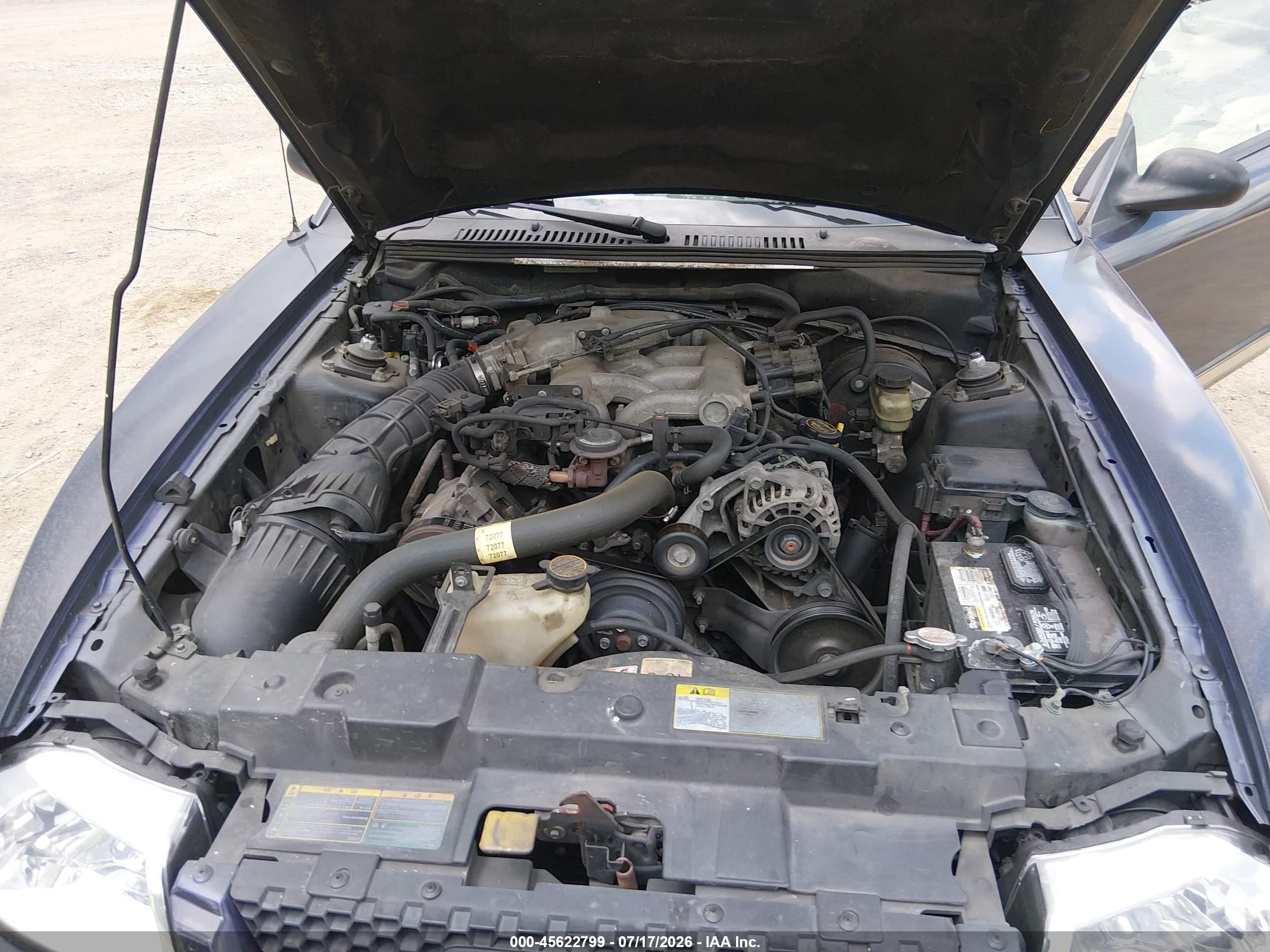 2001 Ford Mustang   Blue vin: 1FAFP44441F232535