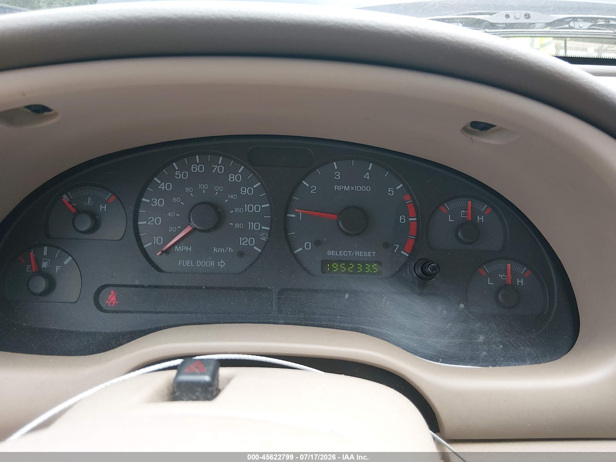 2001 Ford Mustang   Blue vin: 1FAFP44441F232535