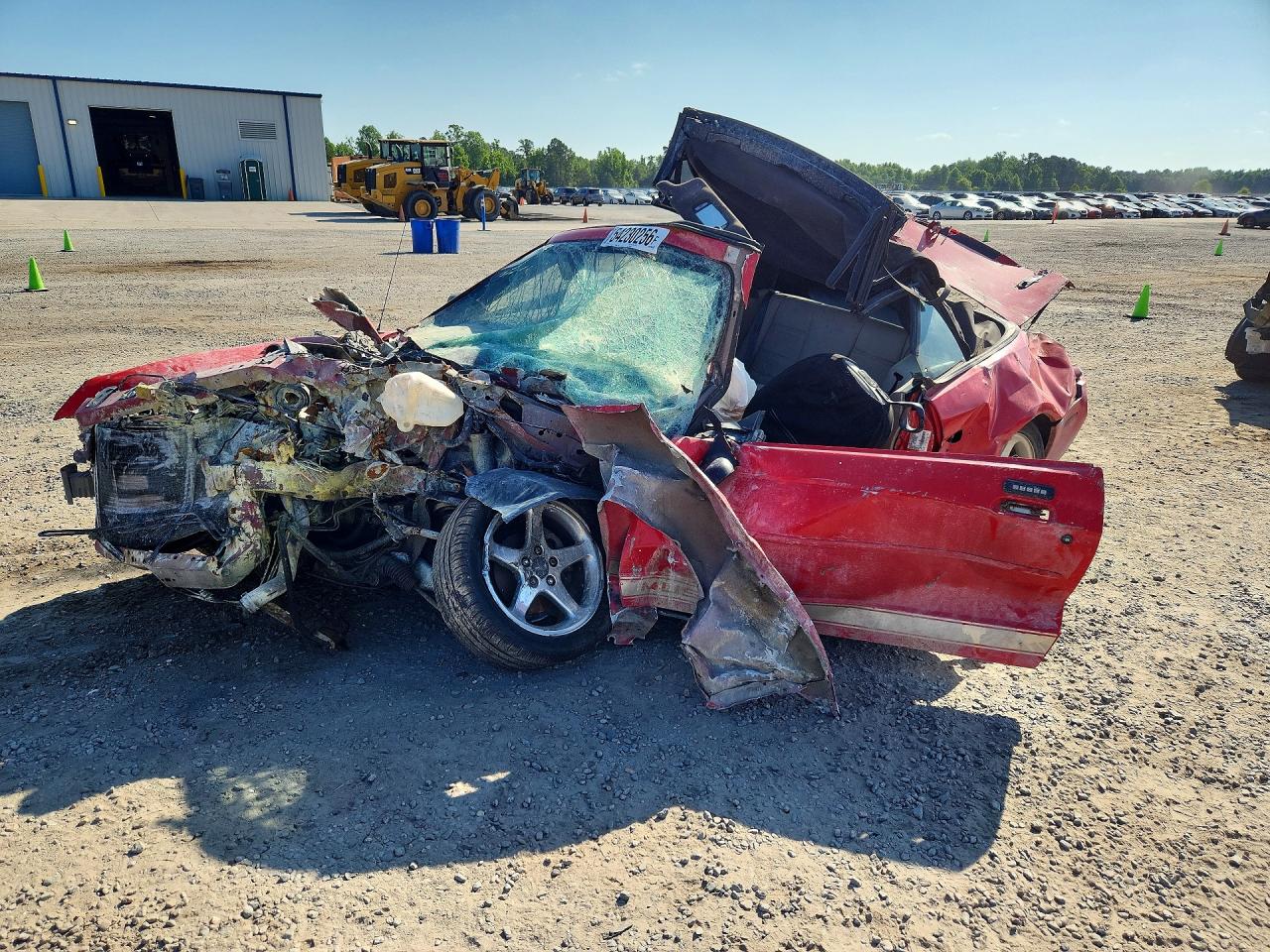2002 Ford Mustang Red vin: 1FAFP44442F166893
