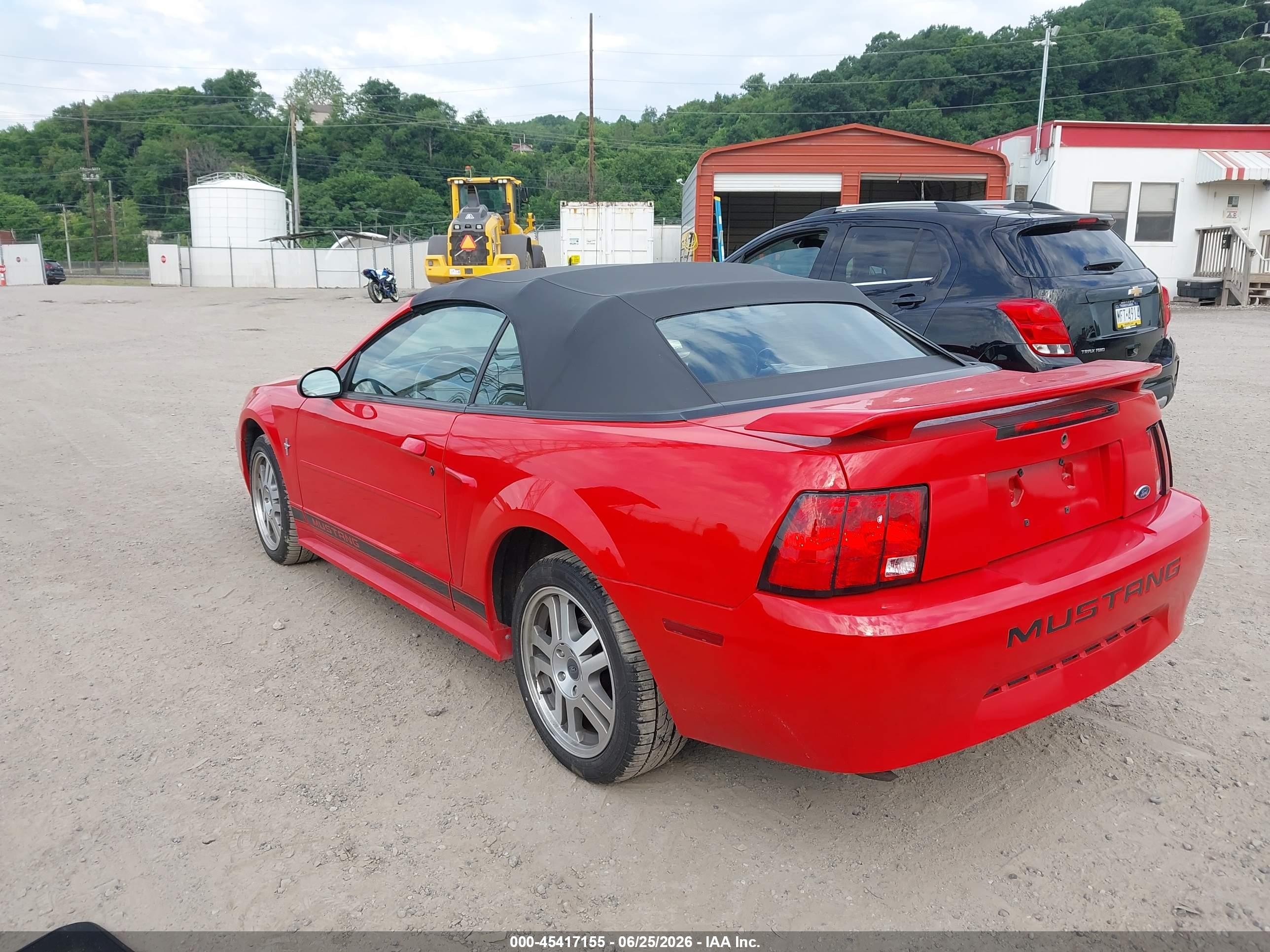 2002 Ford Mustang Deluxe/premium Red vin: 1FAFP44442F175853