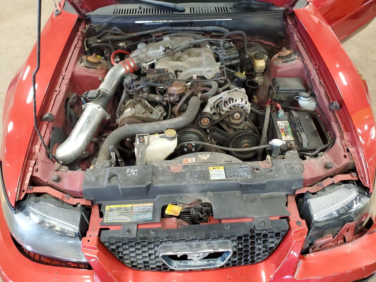 2002 Ford Mustang Red vin: 1FAFP44442F227174