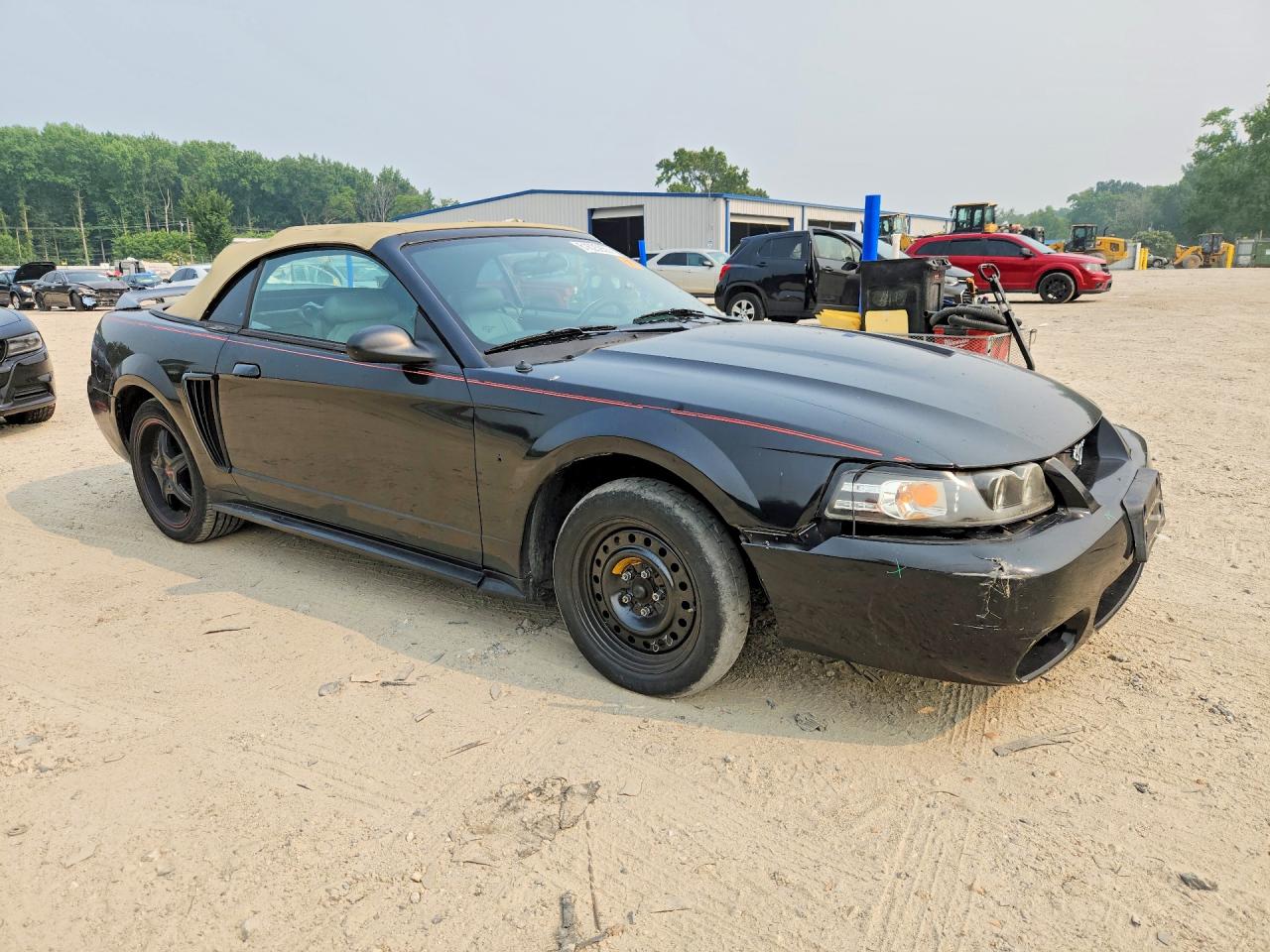 2003 Ford Mustang Black vin: 1FAFP44443F341256