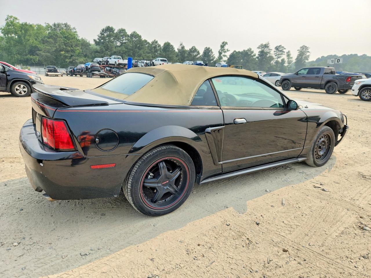 2003 Ford Mustang Black vin: 1FAFP44443F341256