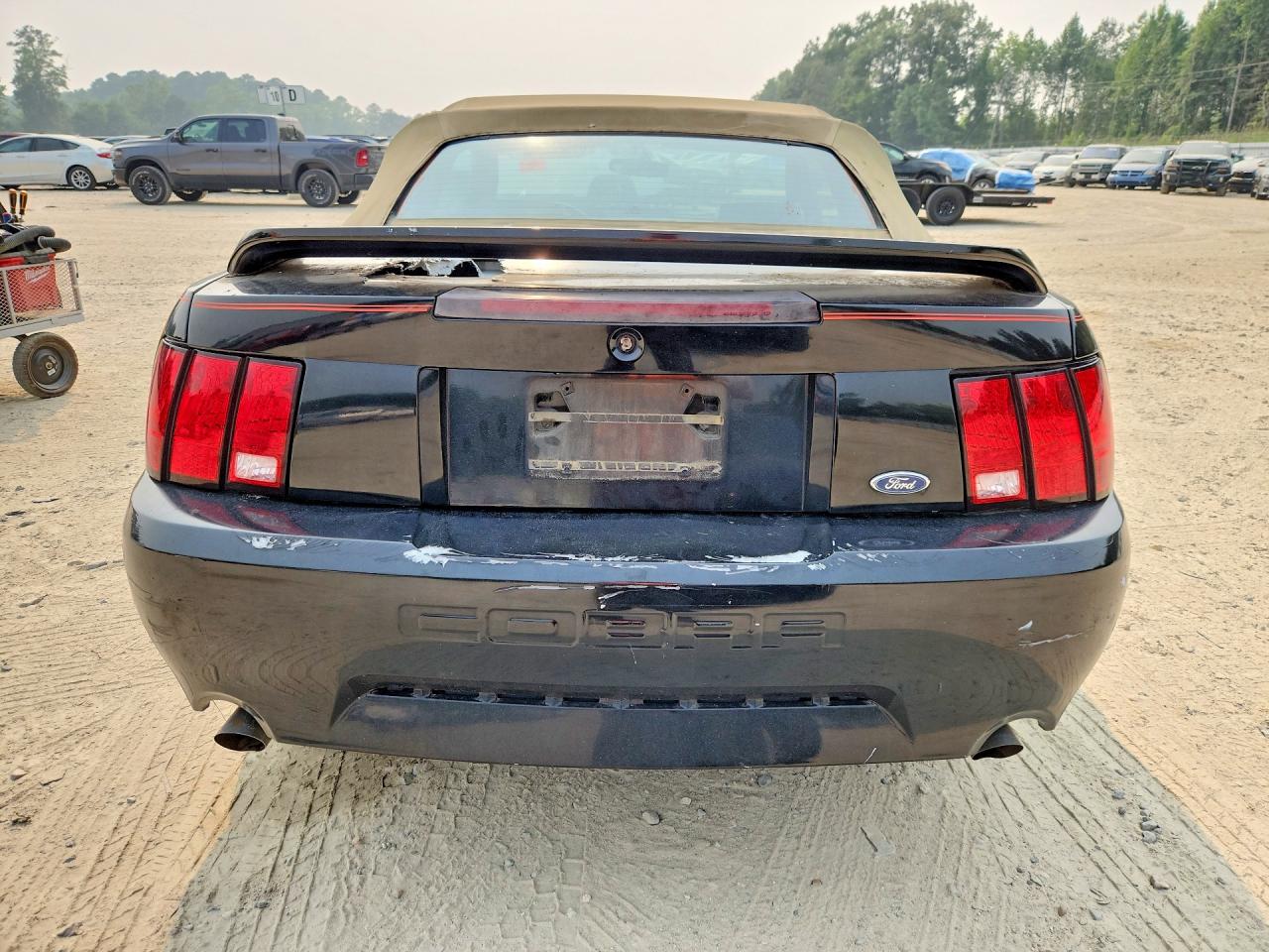 2003 Ford Mustang Black vin: 1FAFP44443F341256