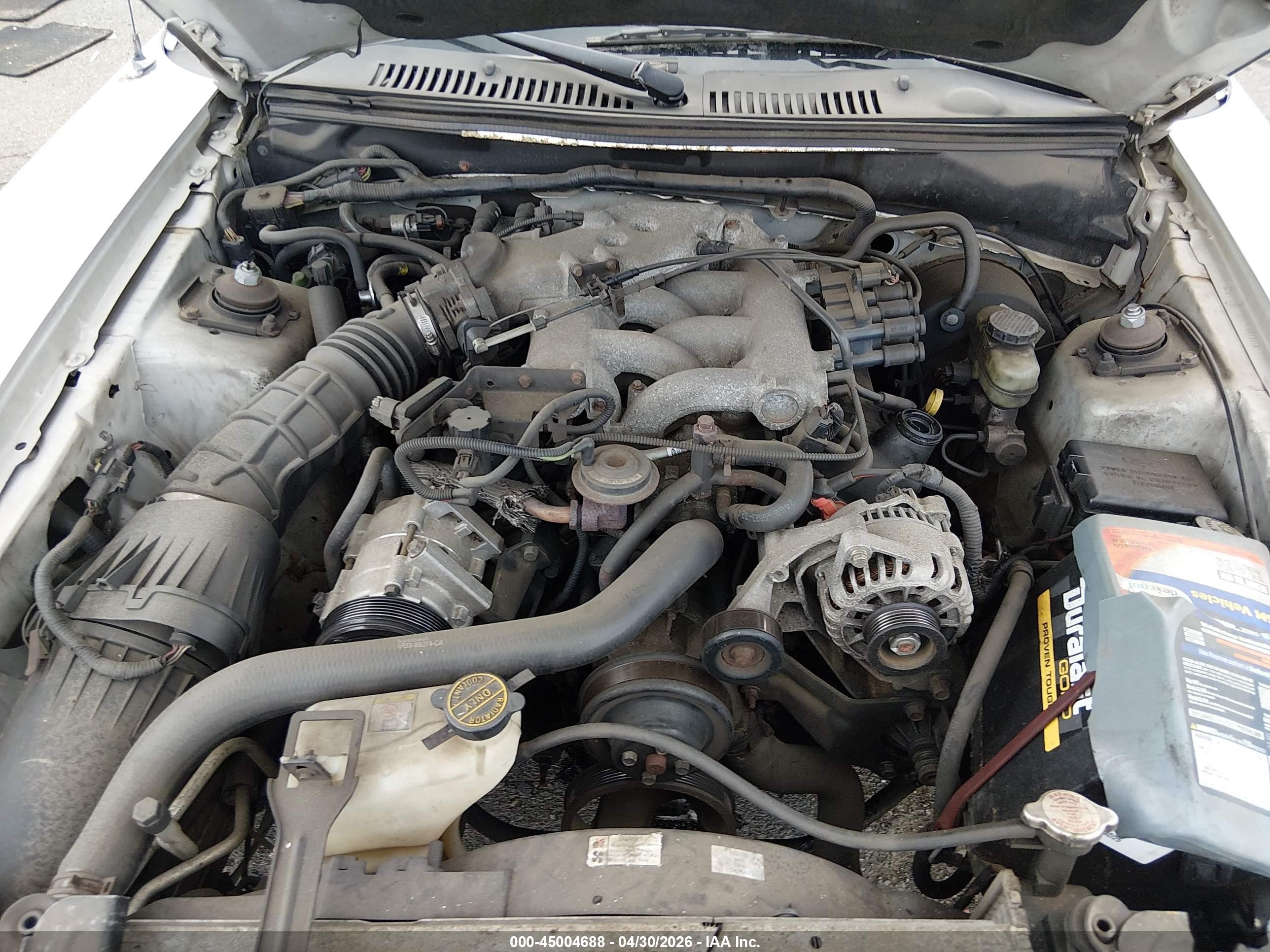 2003 Ford Mustang   Silver vin: 1FAFP44443F350278