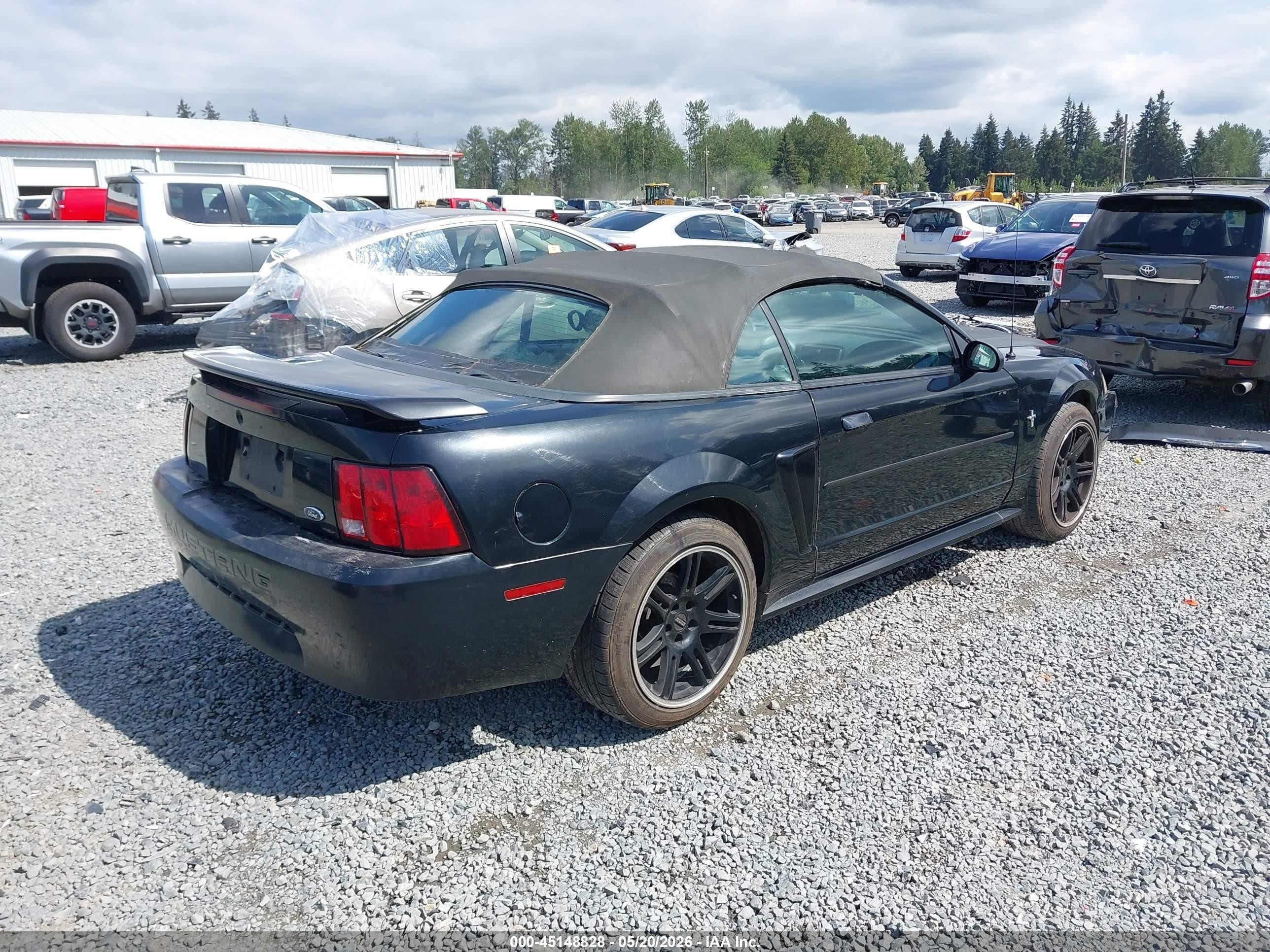 2003 Ford Mustang   Black vin: 1FAFP44443F419003