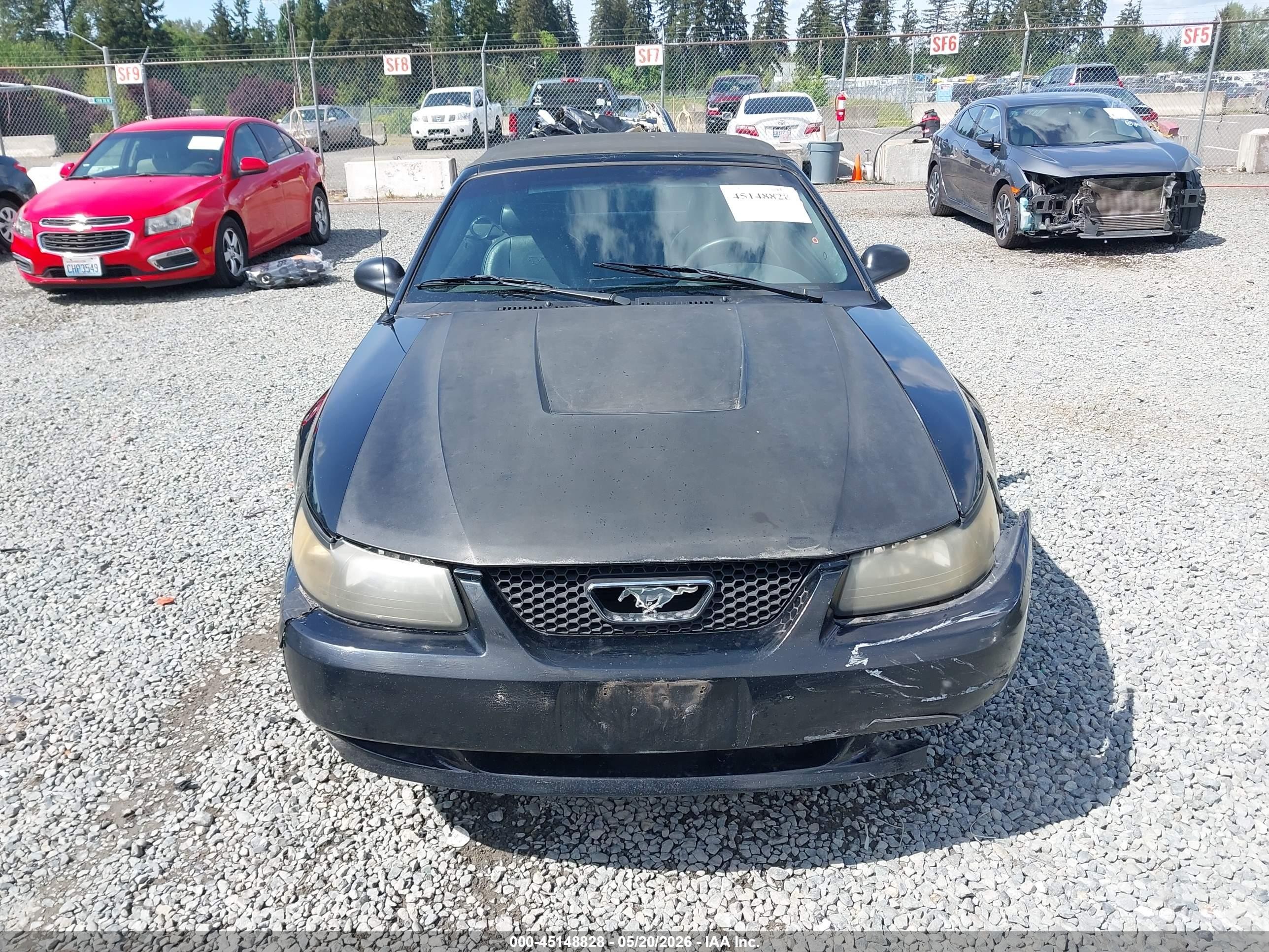 2003 Ford Mustang   Black vin: 1FAFP44443F419003