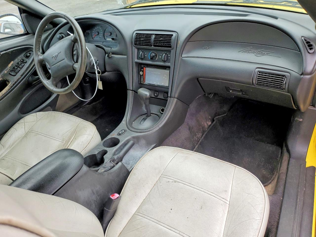 2003 Ford Mustang Yellow vin: 1FAFP44443F421074