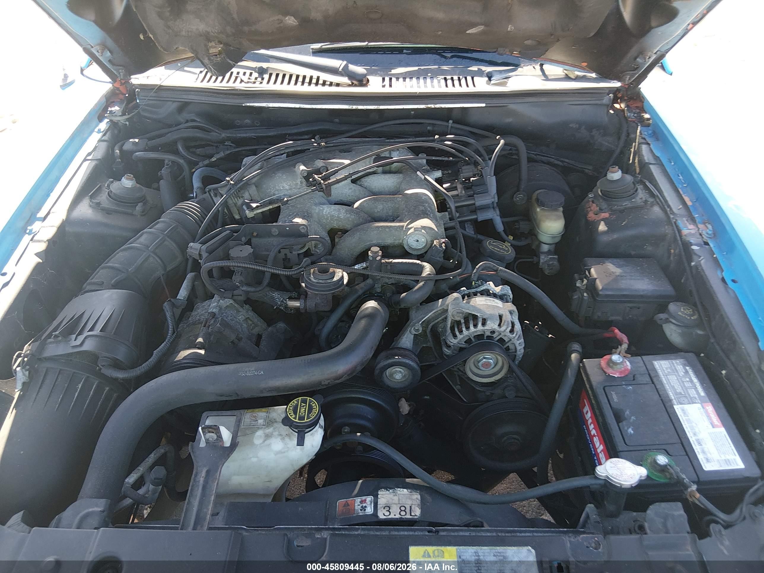 2004 Ford Mustang   Blue vin: 1FAFP44444F120063