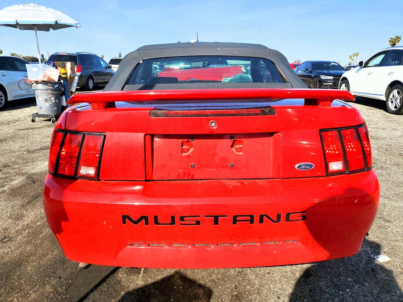 2003 Ford Mustang Red vin: 1FAFP44453F431578