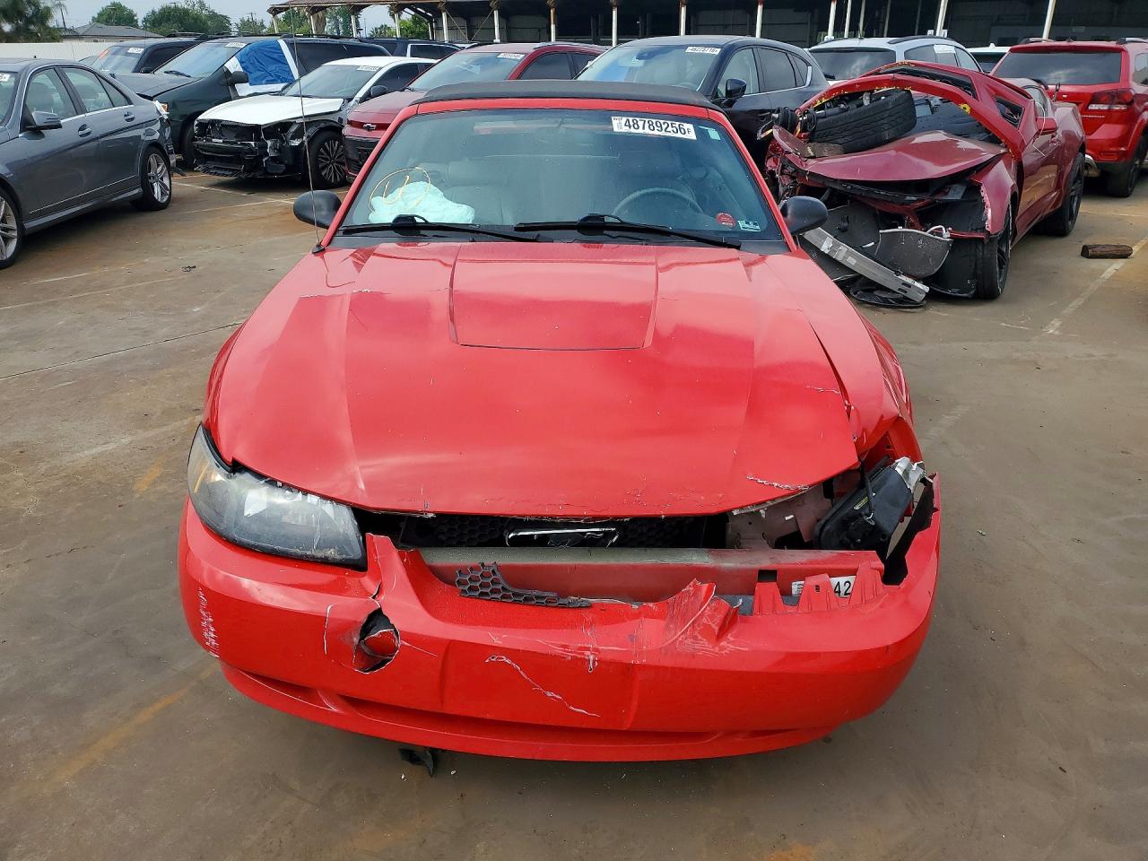 2003 Ford Mustang Red vin: 1FAFP44453F431578