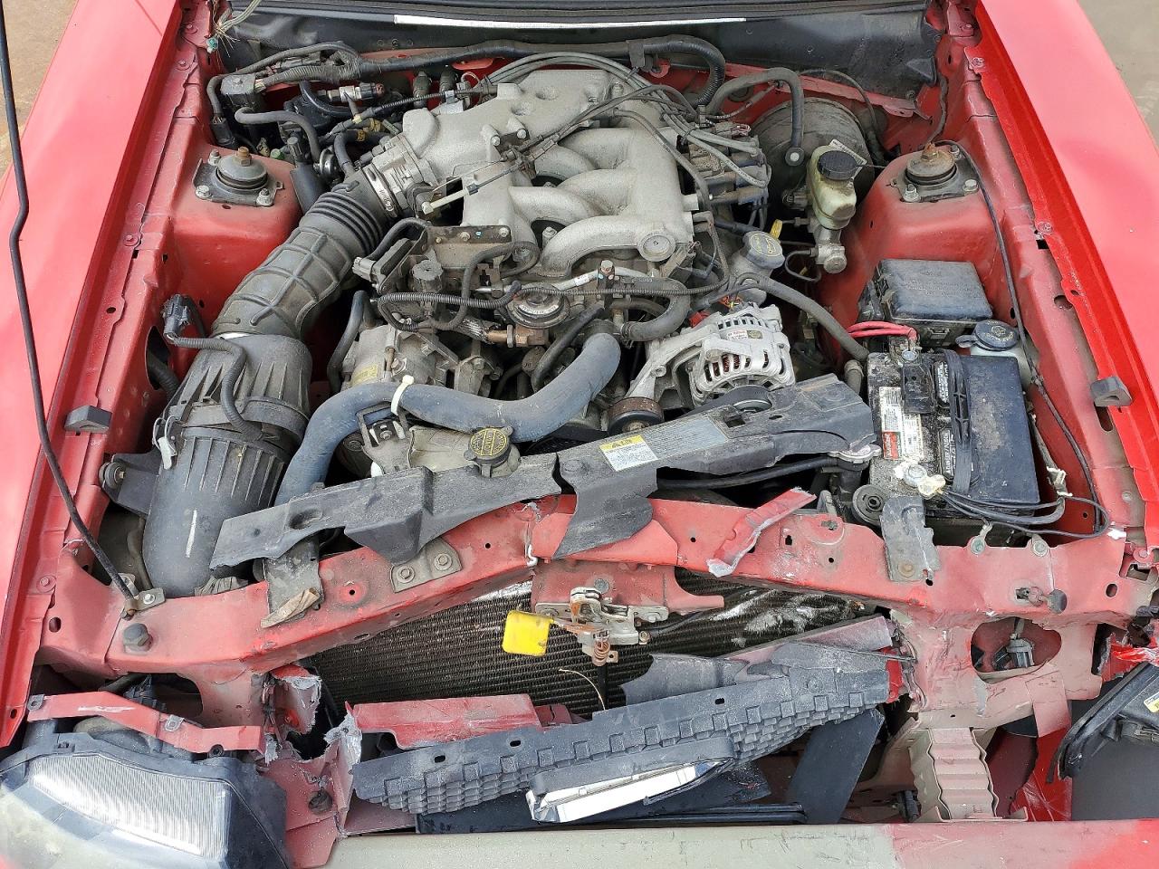 2003 Ford Mustang Red vin: 1FAFP44453F431578