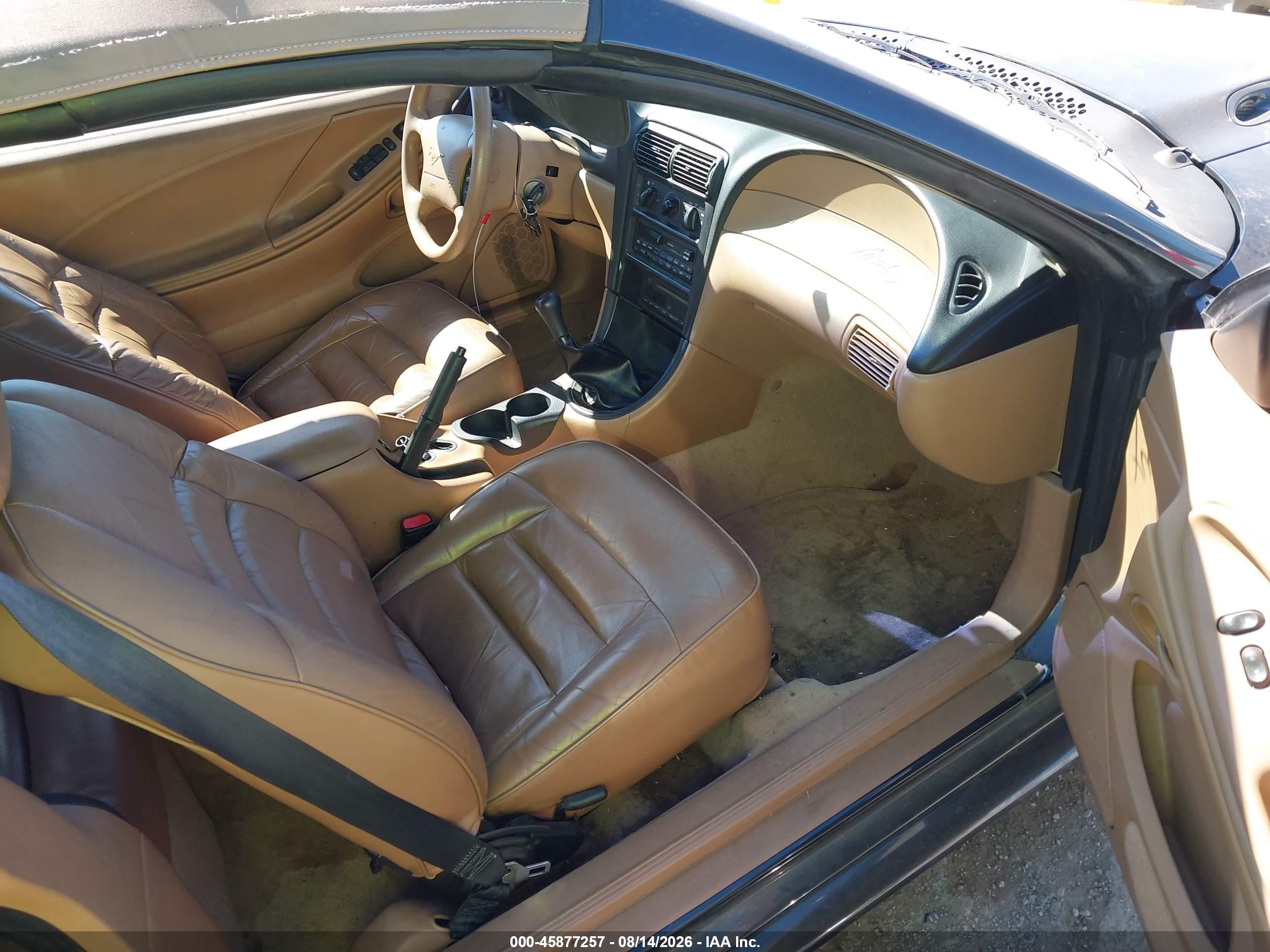 1998 Ford Mustang   Зеленый vin: 1FAFP4445WF230817
