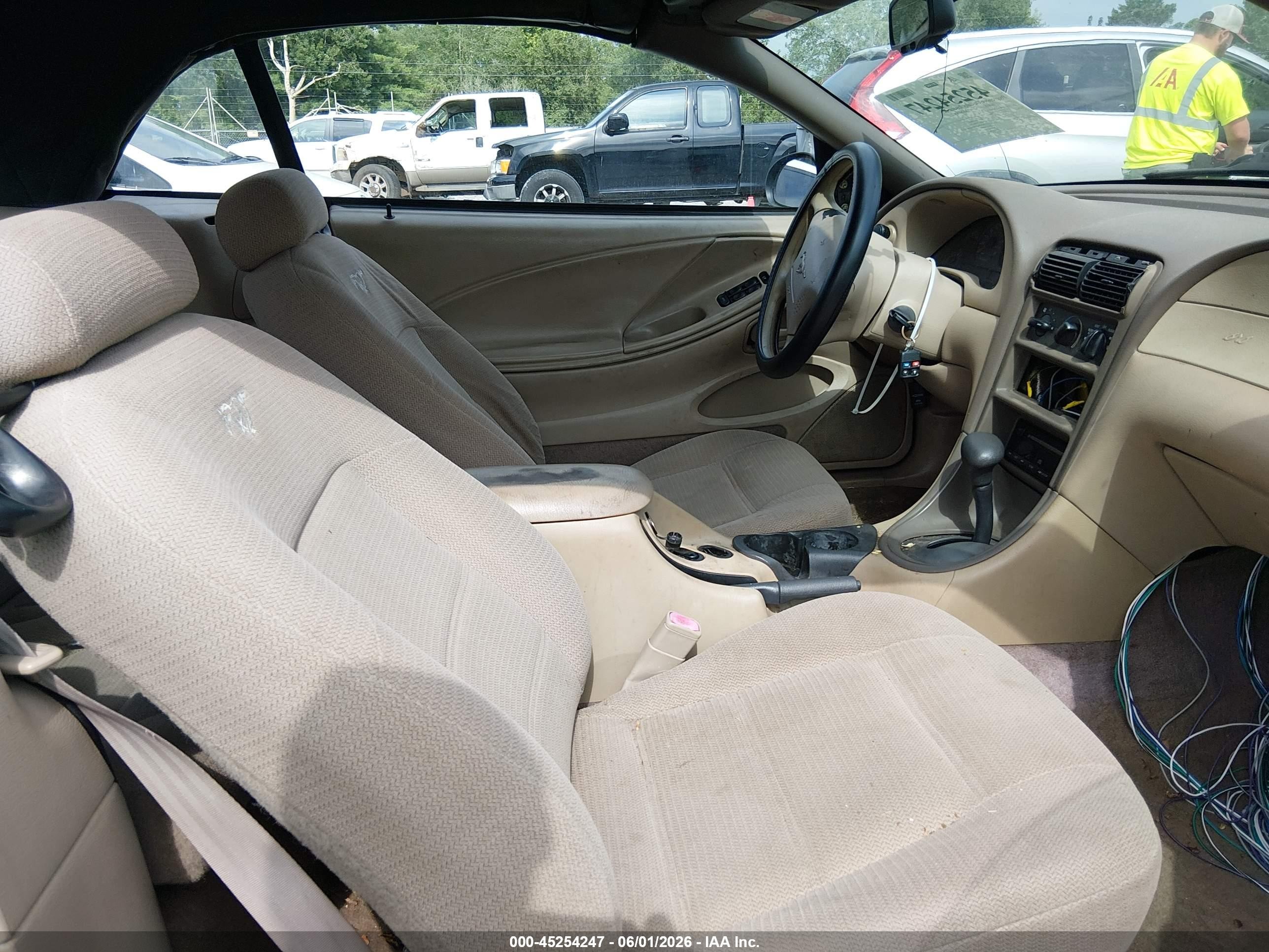 1999 Ford Mustang   Green vin: 1FAFP4445XF145316