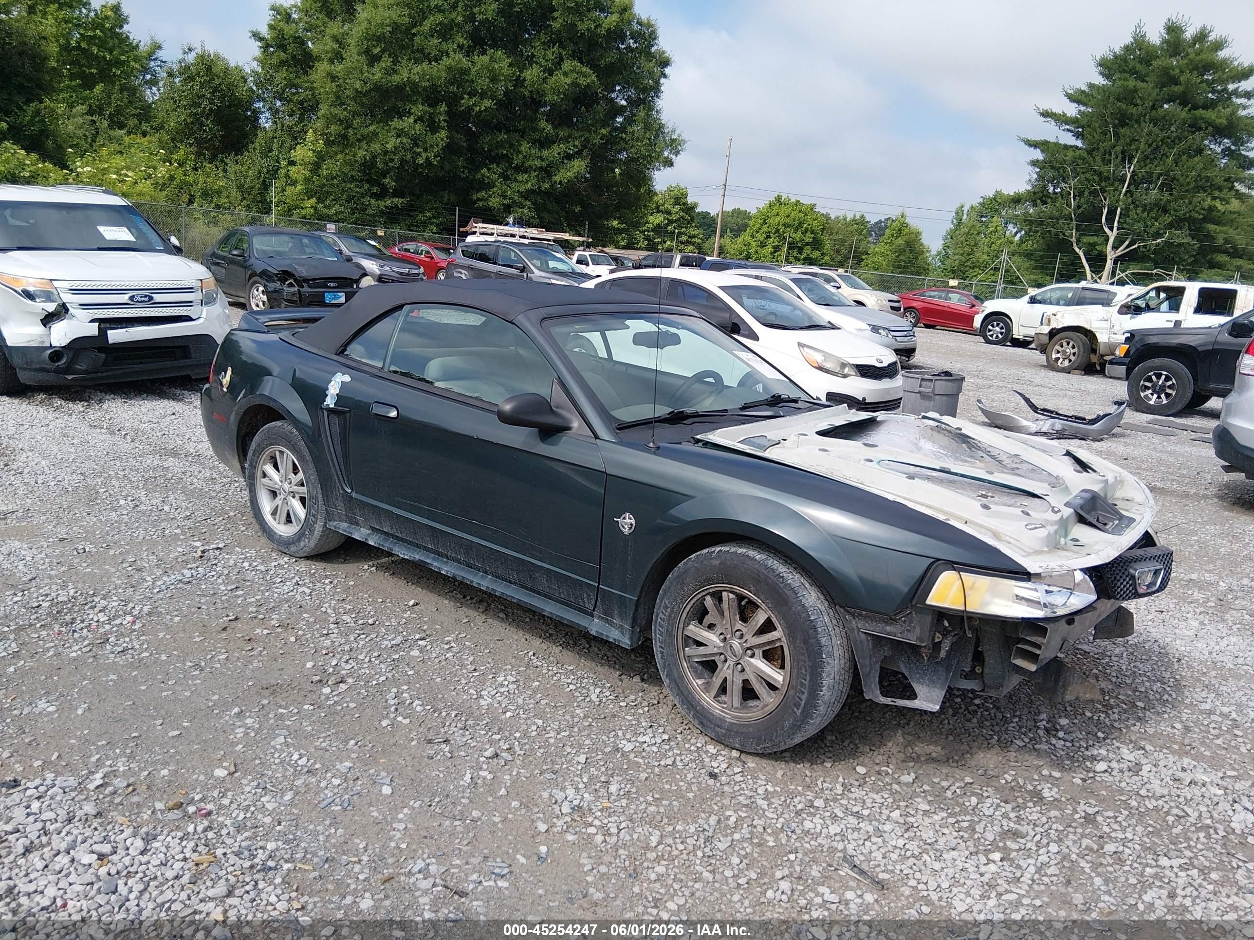 1999 Ford Mustang   Green vin: 1FAFP4445XF145316
