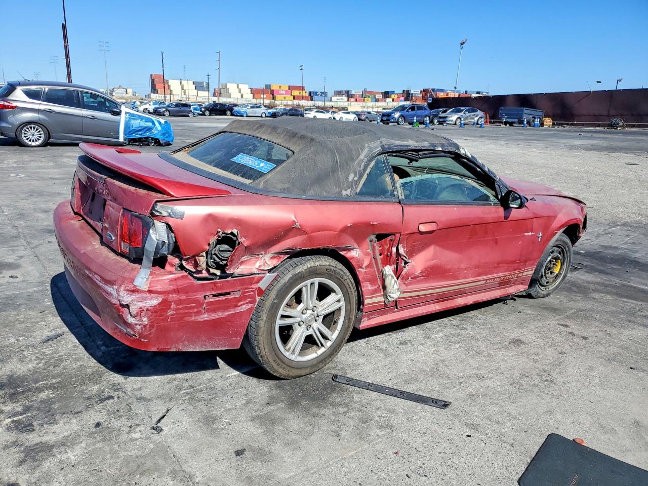 2000 Ford Mustang Red vin: 1FAFP4445YF307060