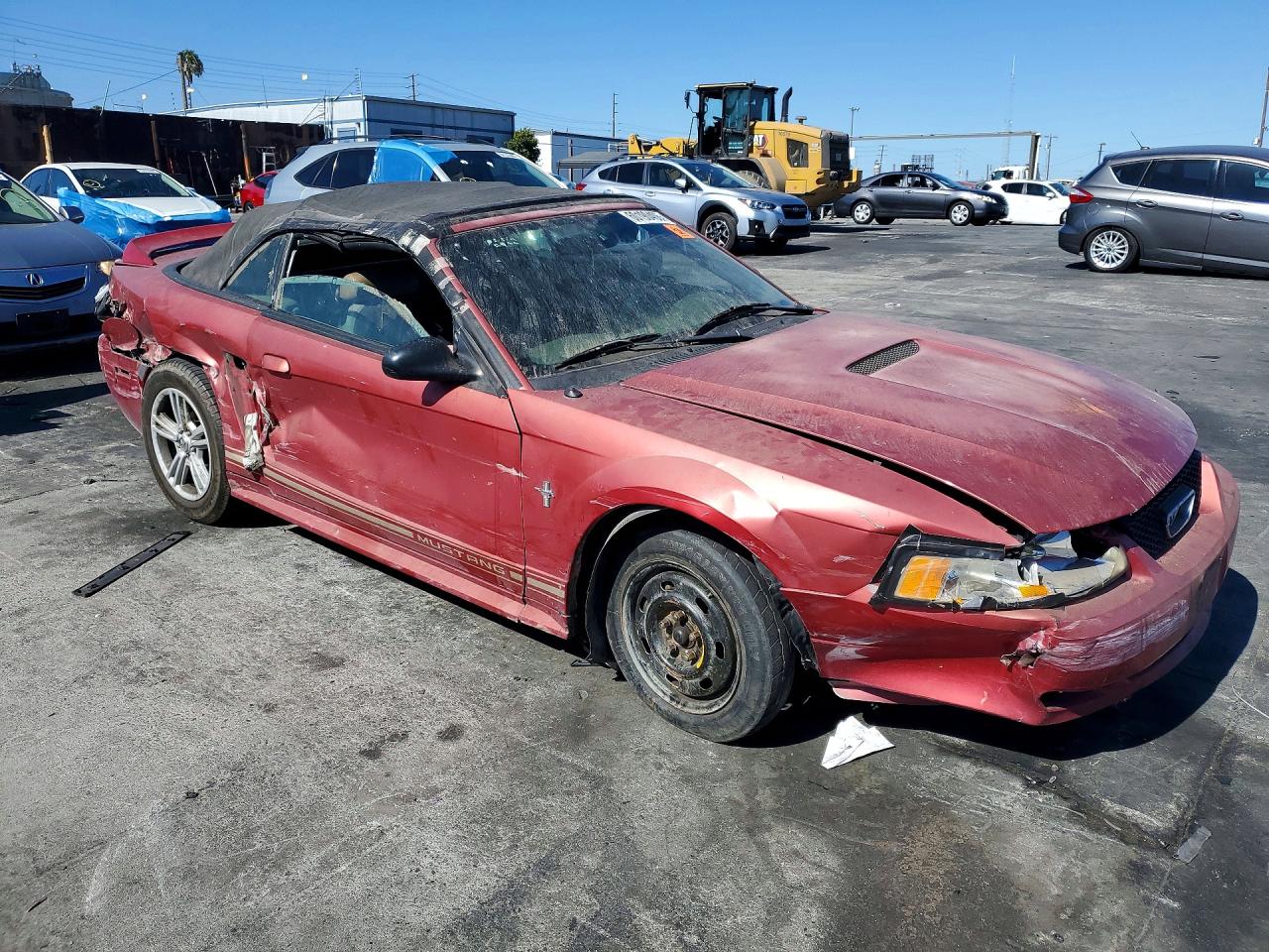 2000 Ford Mustang Red vin: 1FAFP4445YF307060