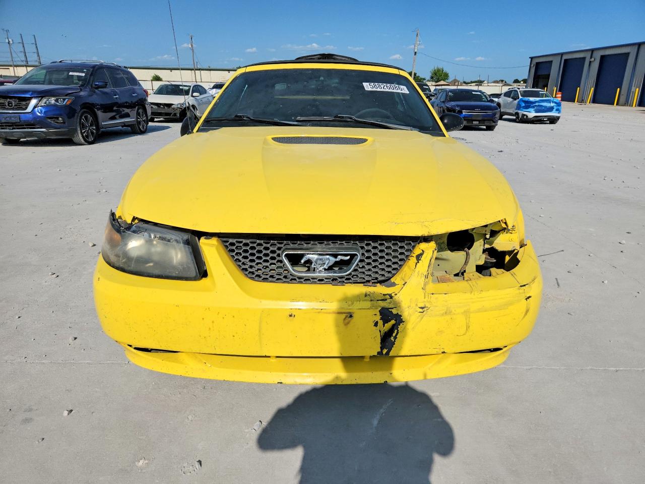 2001 Ford Mustang Yellow vin: 1FAFP44461F114700