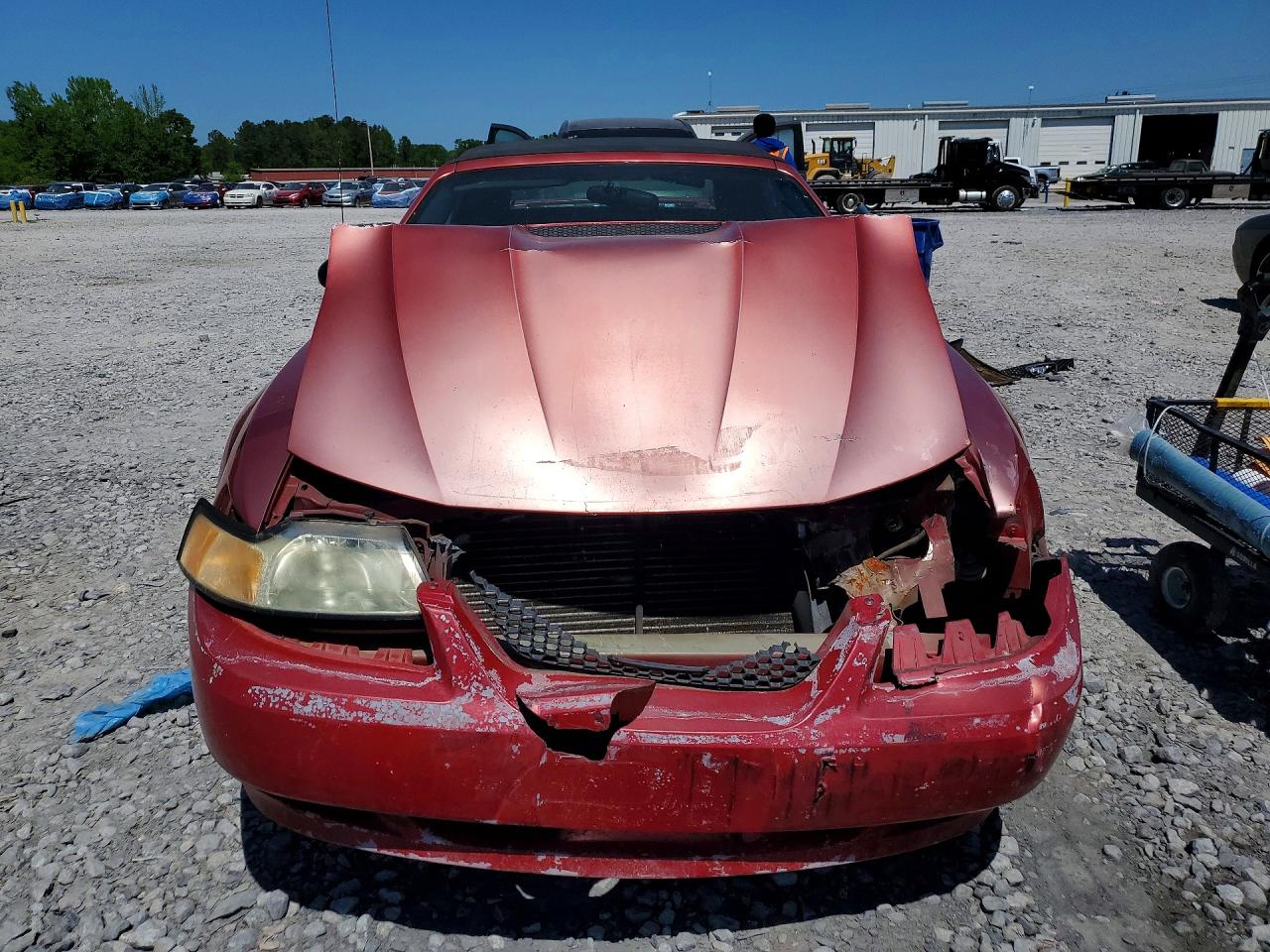 2001 Ford Mustang Maroon vin: 1FAFP44461F159426