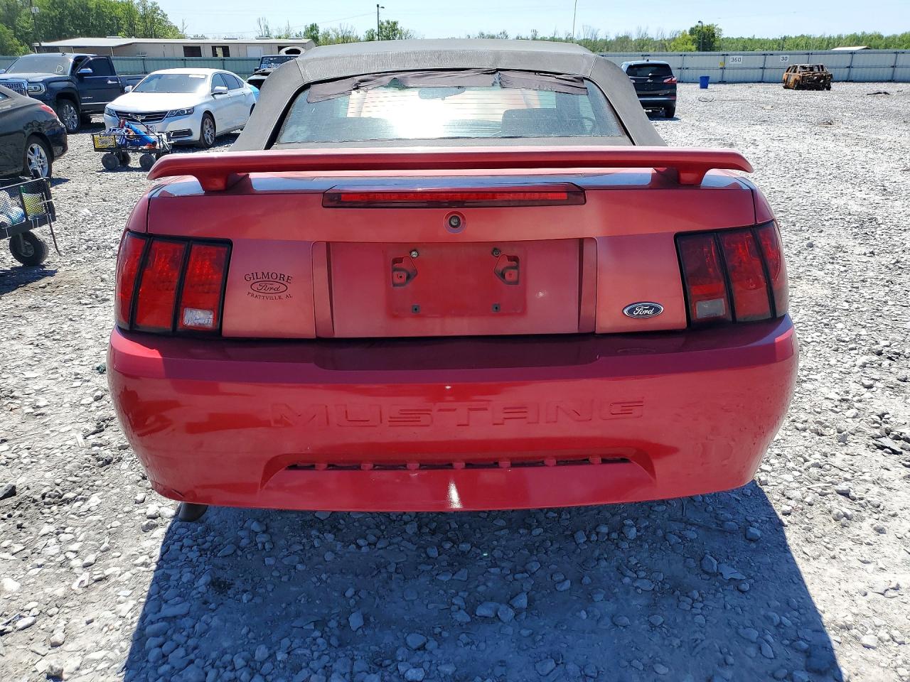 2001 Ford Mustang Maroon vin: 1FAFP44461F159426