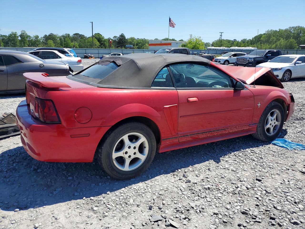 2001 Ford Mustang Maroon vin: 1FAFP44461F159426