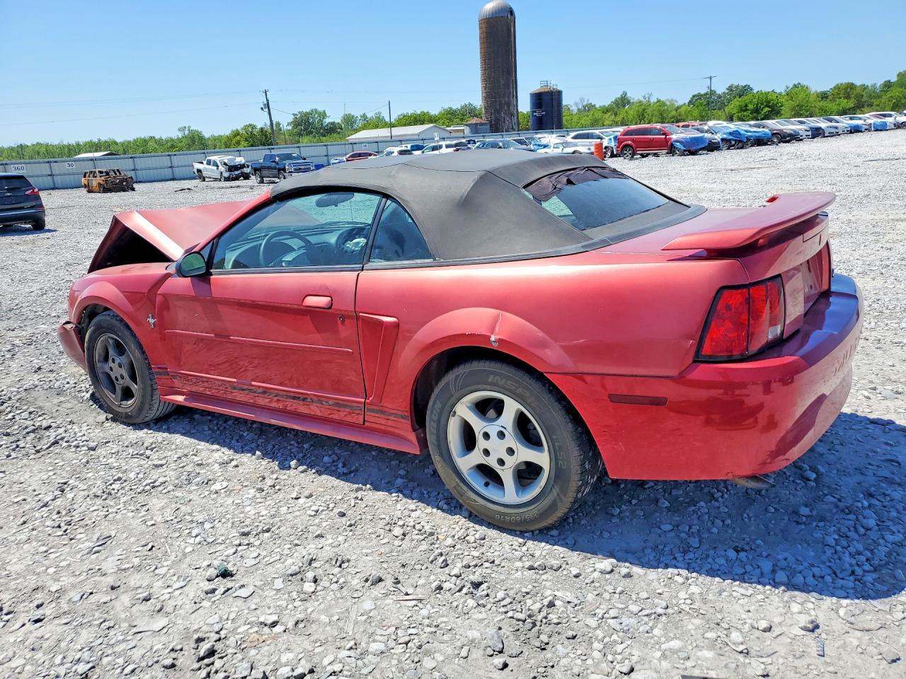 2001 Ford Mustang Maroon vin: 1FAFP44461F159426