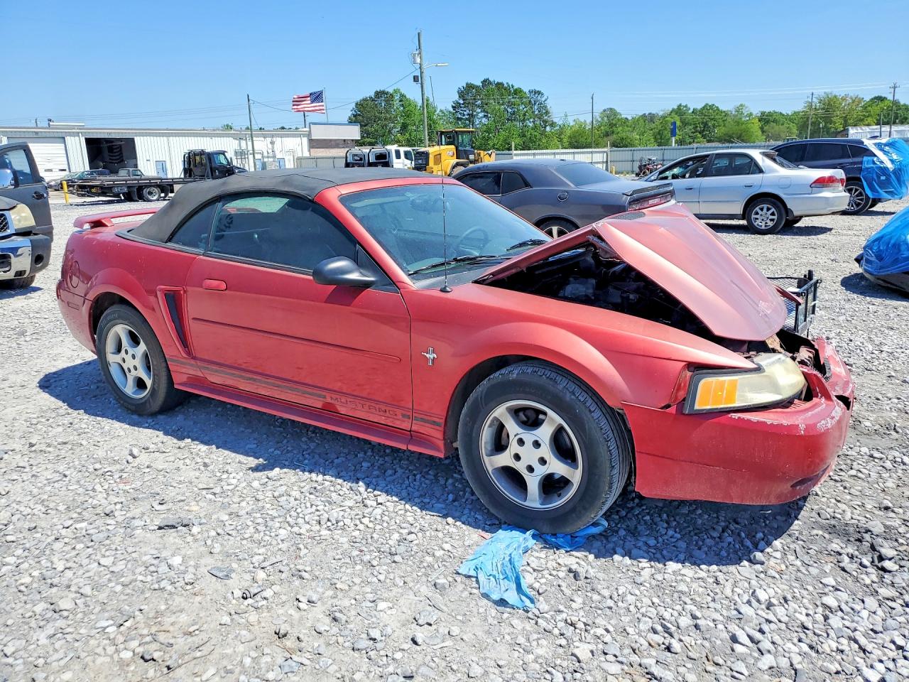 2001 Ford Mustang Maroon vin: 1FAFP44461F159426