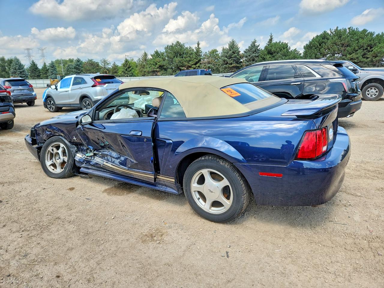 2001 Ford Mustang Blue vin: 1FAFP44461F185279