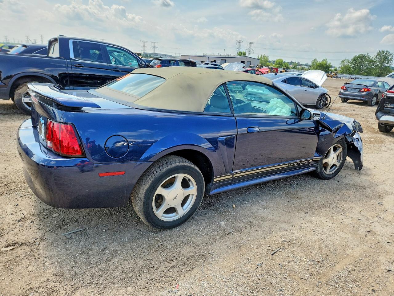 2001 Ford Mustang Blue vin: 1FAFP44461F185279