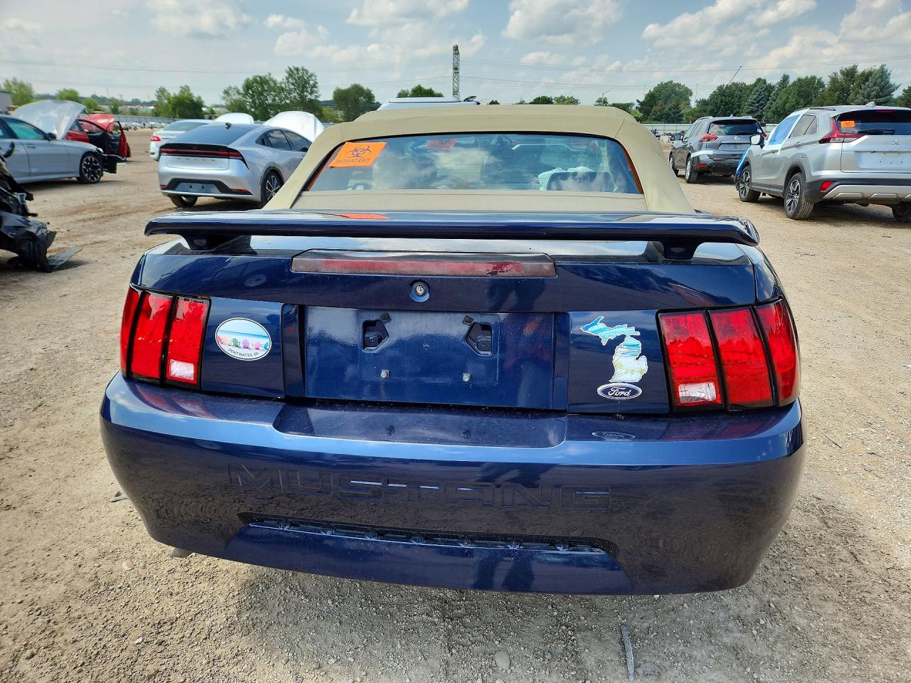 2001 Ford Mustang Blue vin: 1FAFP44461F185279
