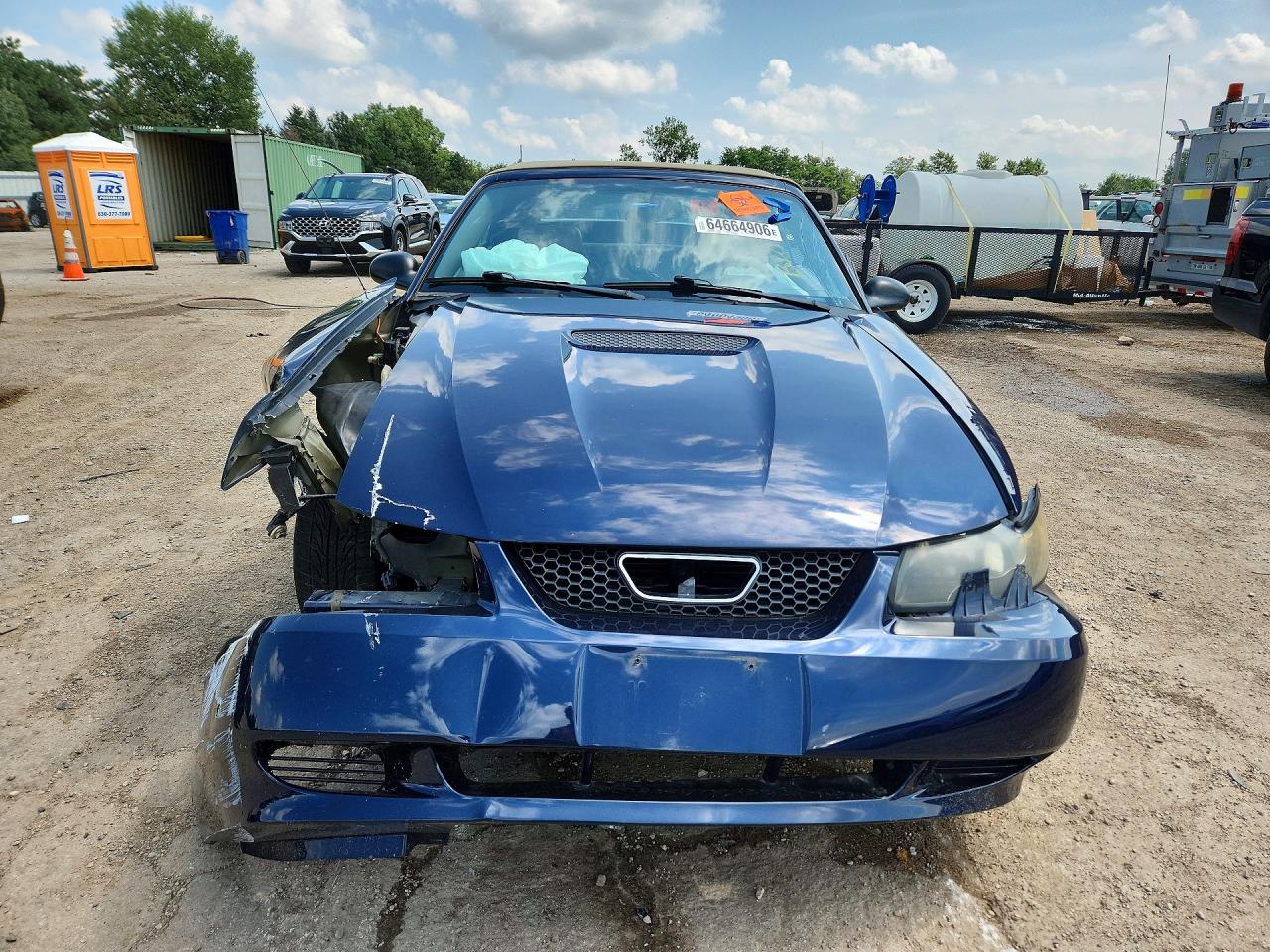 2001 Ford Mustang Blue vin: 1FAFP44461F185279