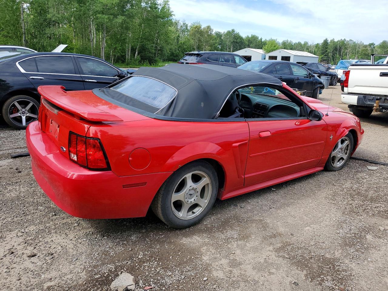 2003 Ford Mustang Red vin: 1FAFP44463F412831