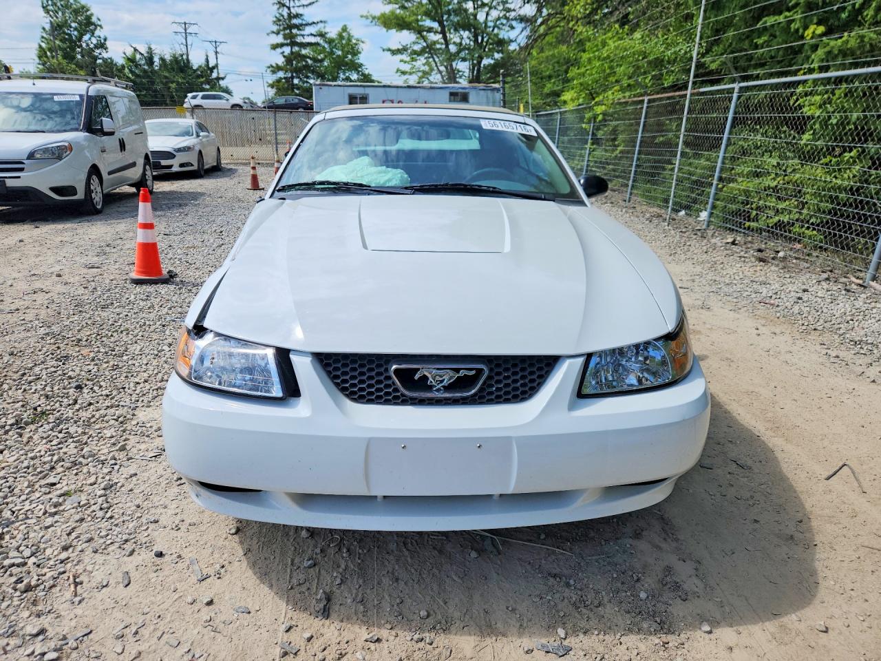 2003 Ford Mustang White vin: 1FAFP44463F439043
