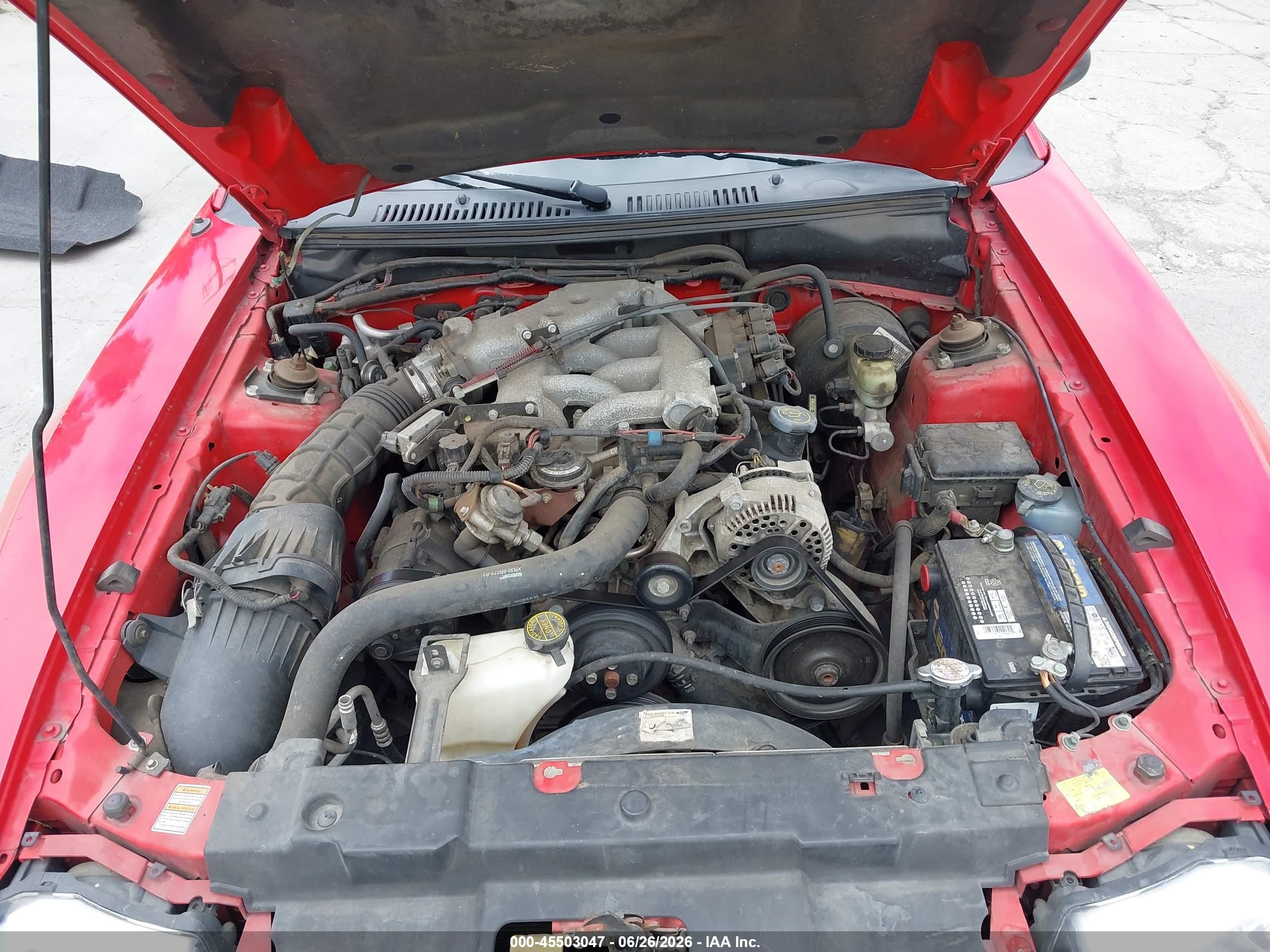 1999 Ford Mustang   Red vin: 1FAFP4446XF144711