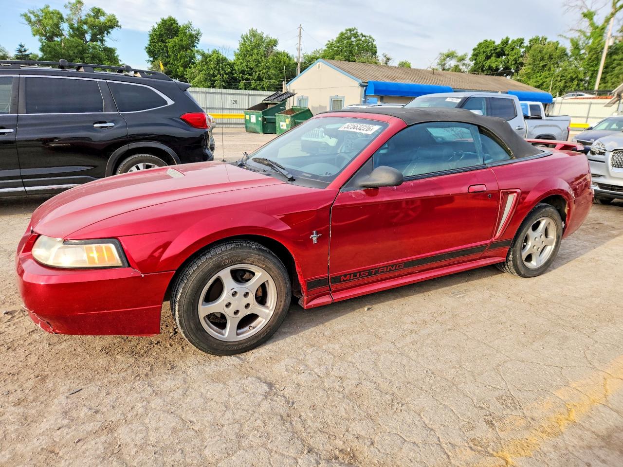 2002 Ford Mustang Burgundy vin: 1FAFP44472F109362