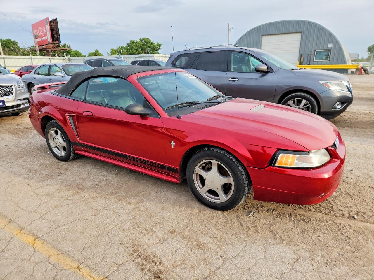 2002 Ford Mustang Burgundy vin: 1FAFP44472F109362