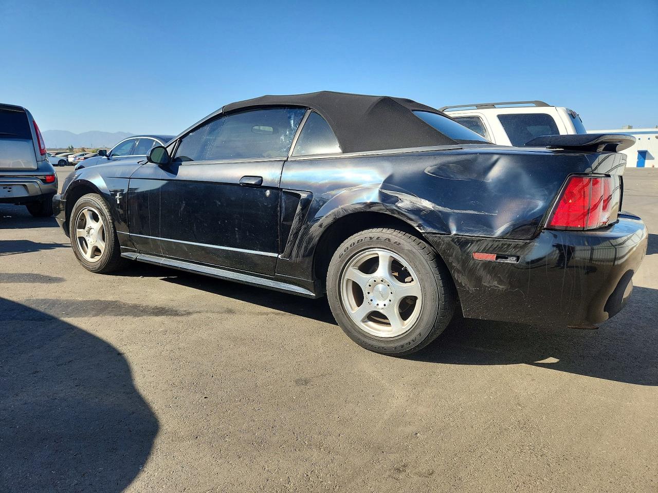 2003 Ford Mustang Black vin: 1FAFP44473F416967