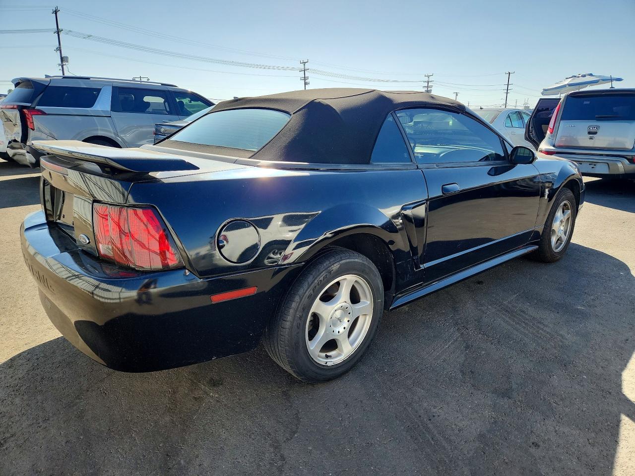 2003 Ford Mustang Black vin: 1FAFP44473F416967