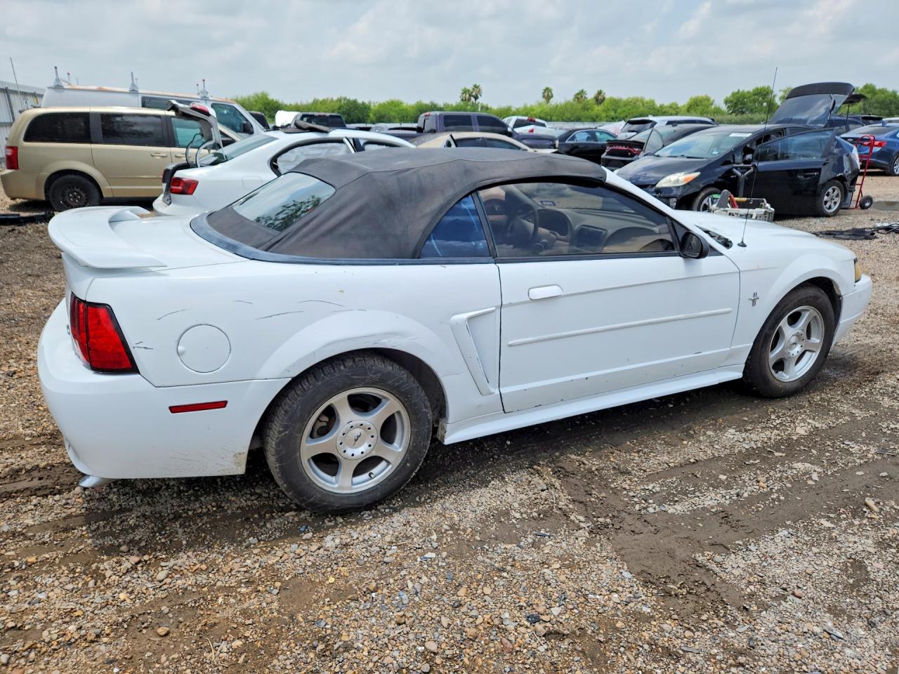 2003 Ford Mustang Белый vin: 1FAFP44473F431873