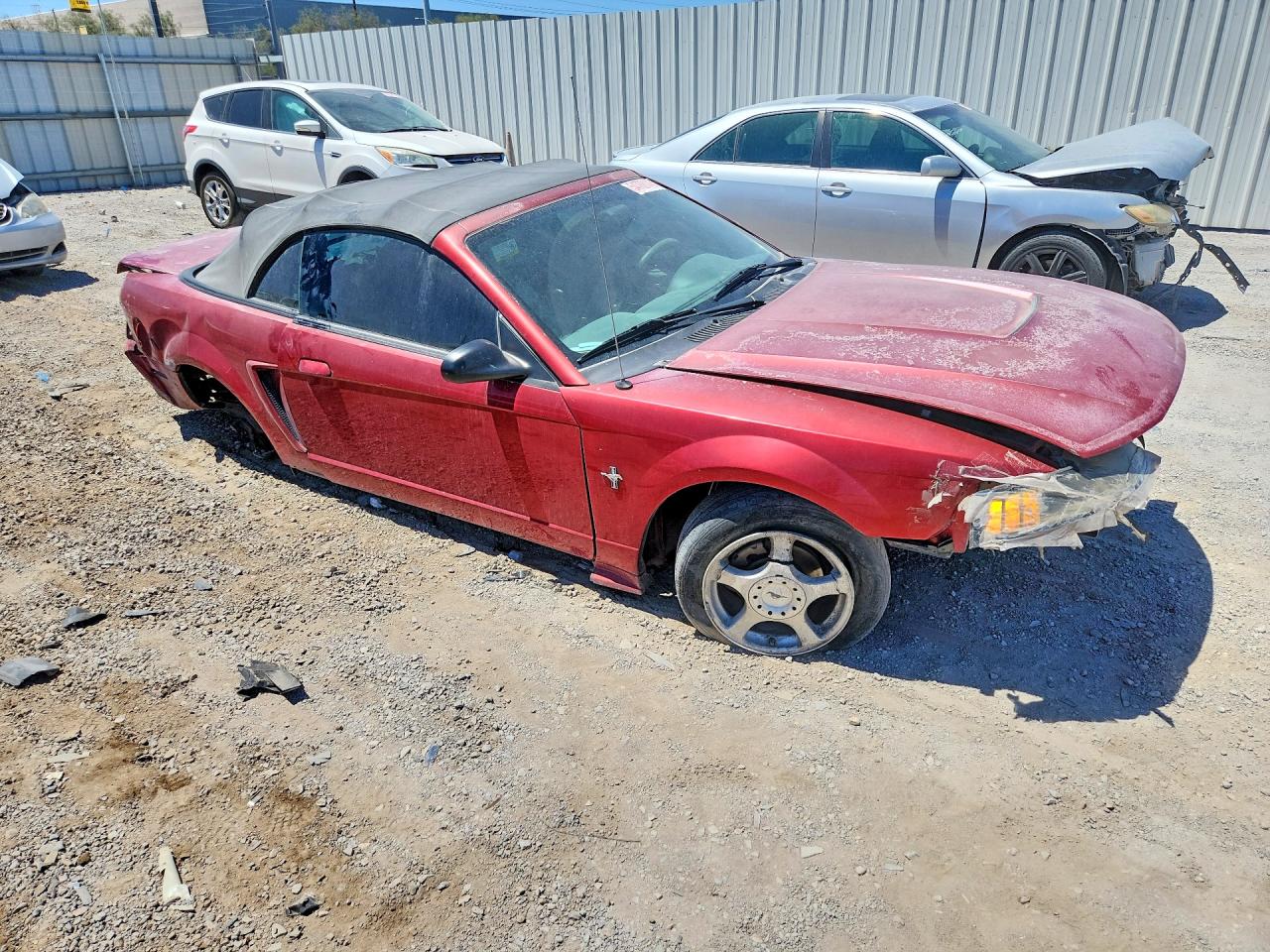 2003 Ford Mustang Red vin: 1FAFP44473F444364