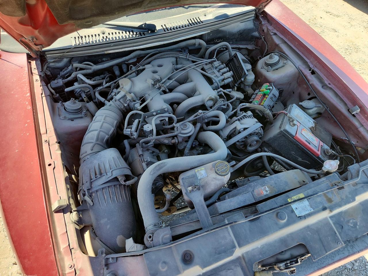2003 Ford Mustang Red vin: 1FAFP44473F444364