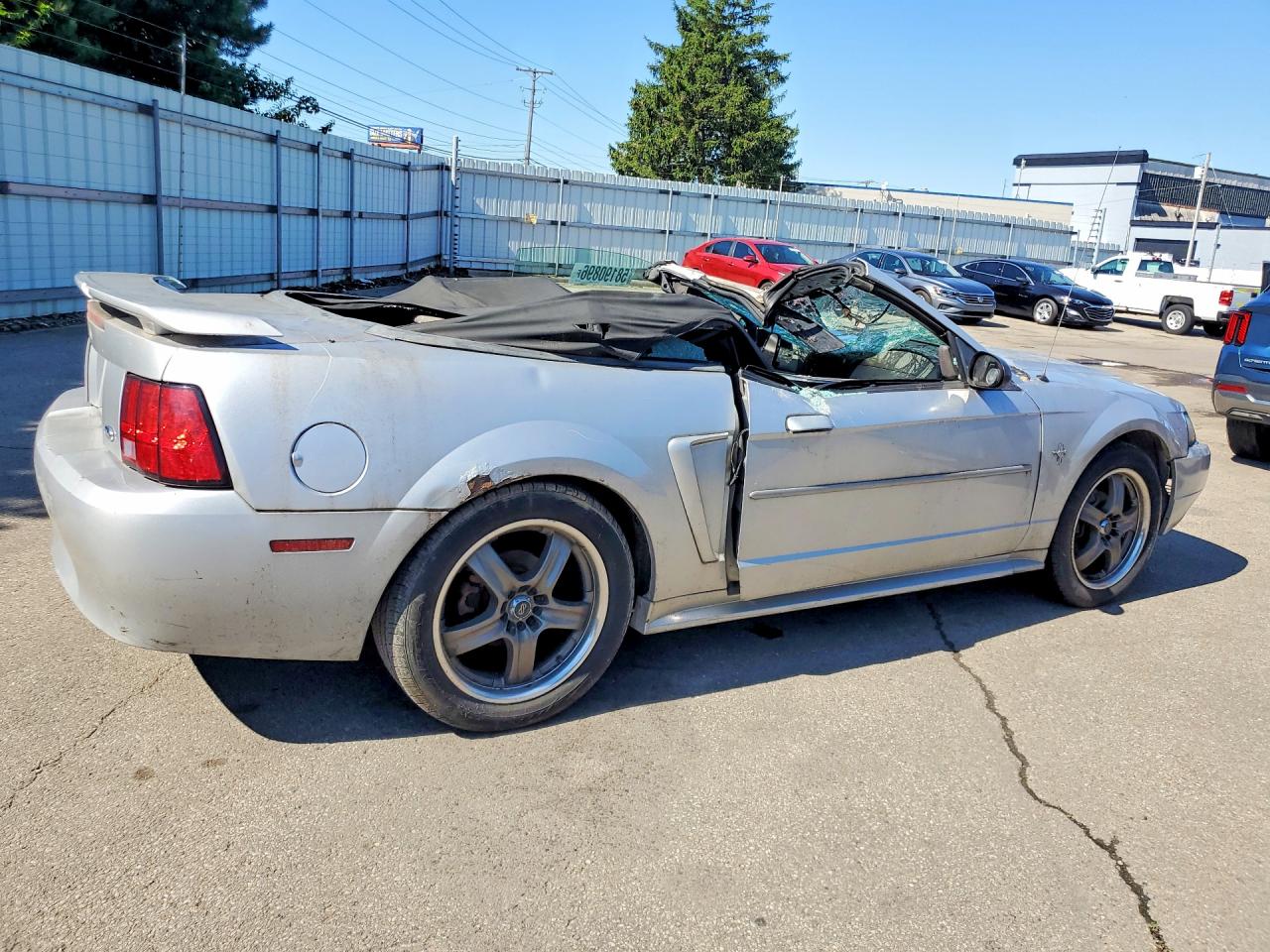 2003 Ford Mustang Silver vin: 1FAFP44473F446390