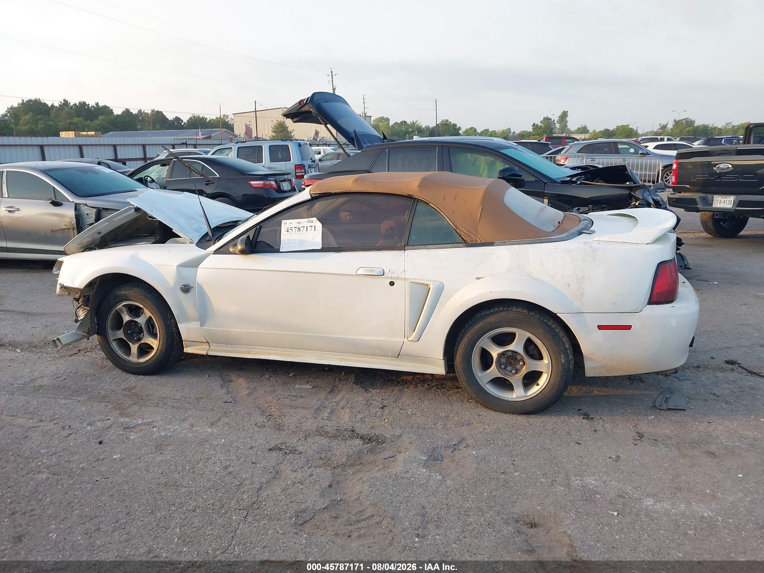 2000 Ford Mustang Белый vin: 1FAFP4447YF159171