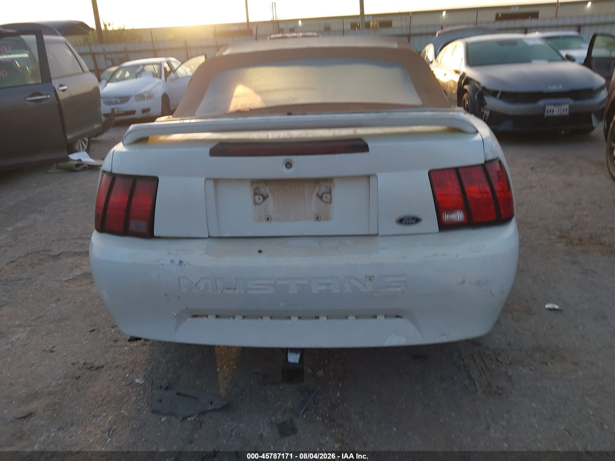 2000 Ford Mustang Белый vin: 1FAFP4447YF159171