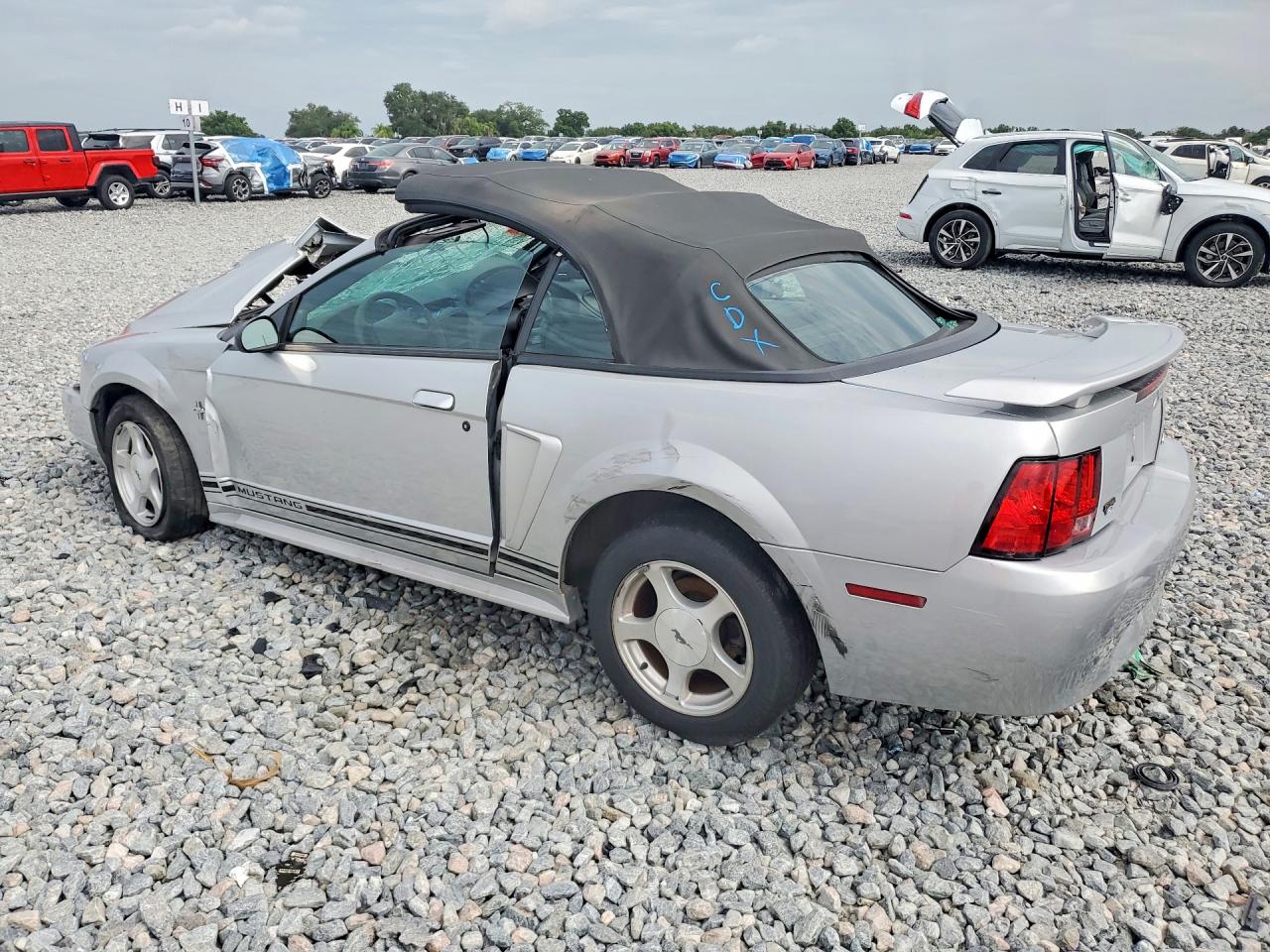 2001 Ford Mustang Silver vin: 1FAFP44481F246101