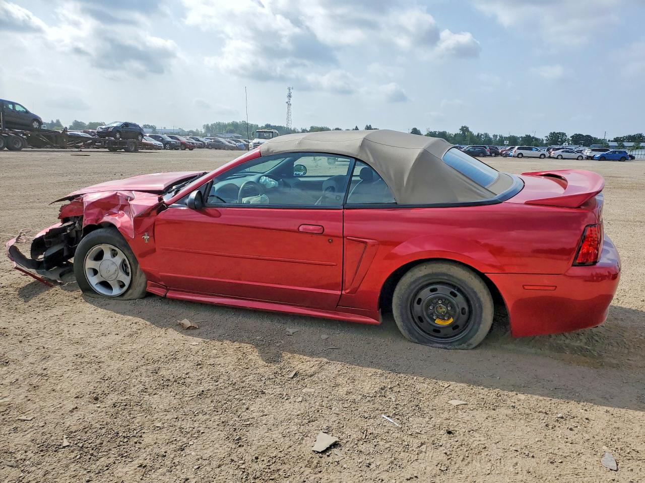 2000 Ford Mustang Red vin: 1FAFP4448YF127491