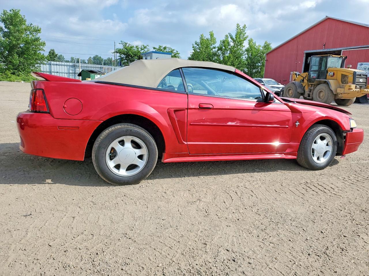 2000 Ford Mustang Red vin: 1FAFP4448YF127491