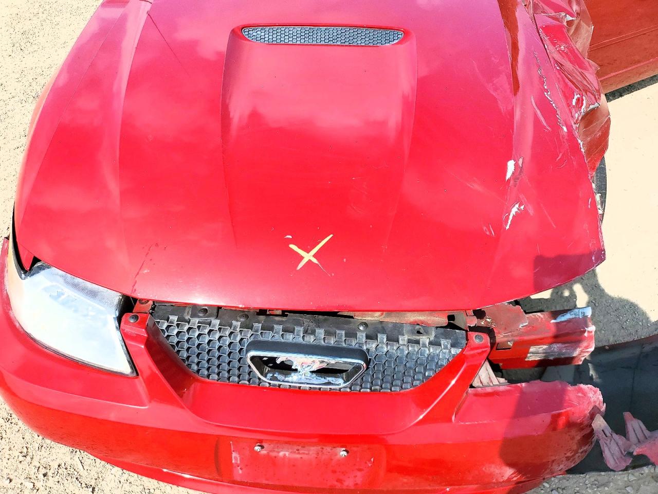 2000 Ford Mustang Red vin: 1FAFP4448YF127491