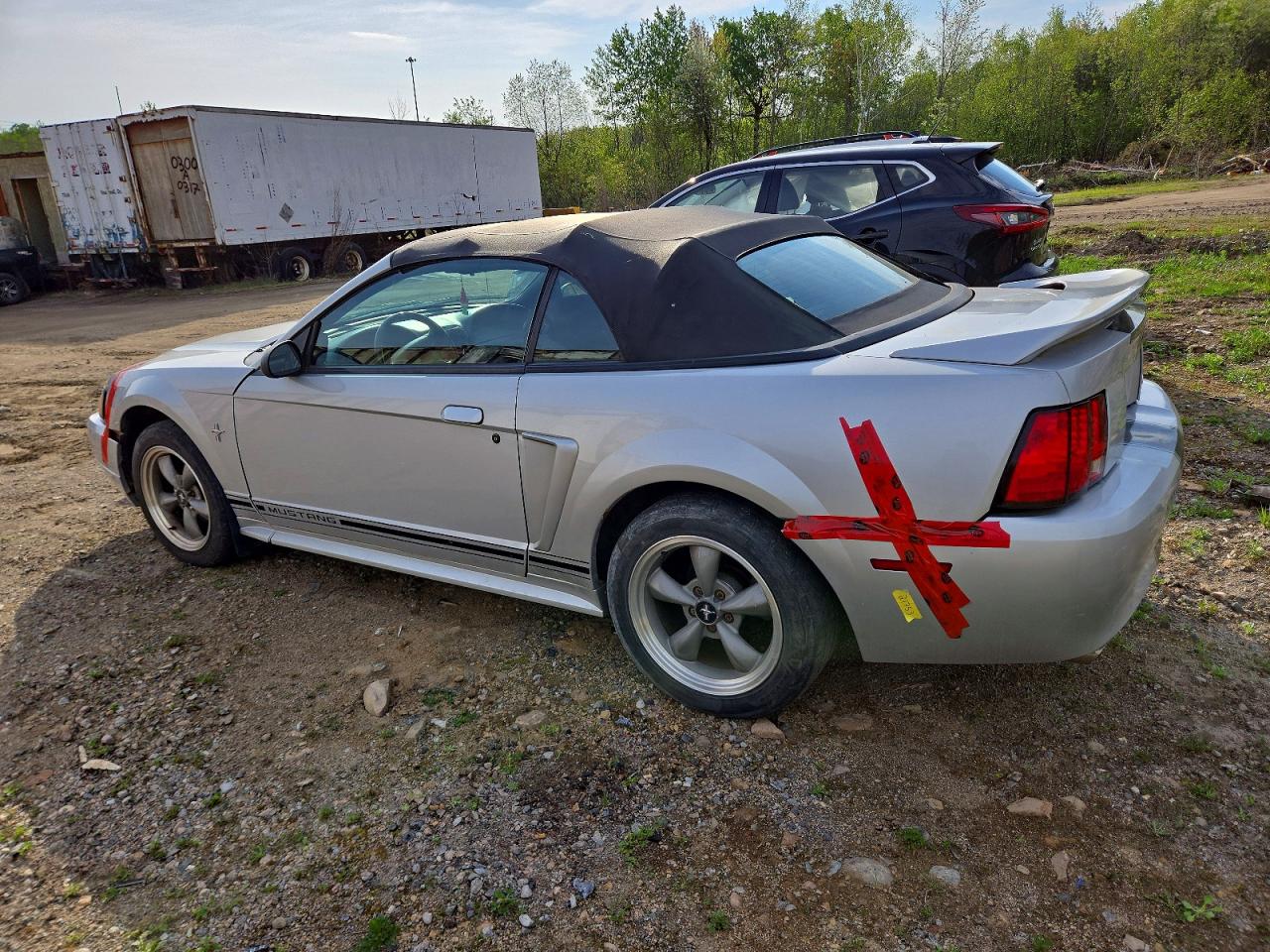 2000 Ford Mustang Gray vin: 1FAFP4448YF213643