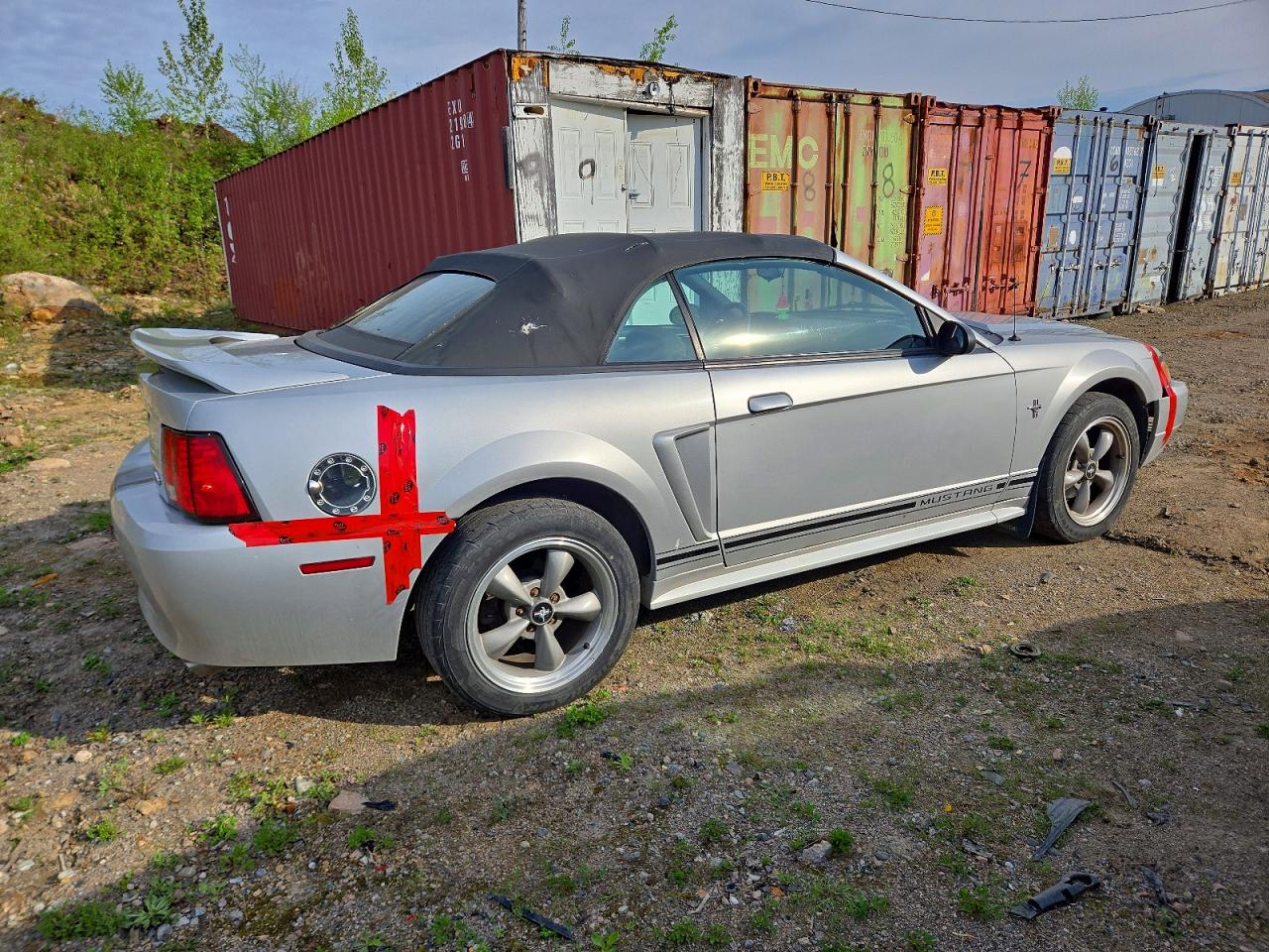 2000 Ford Mustang Gray vin: 1FAFP4448YF213643